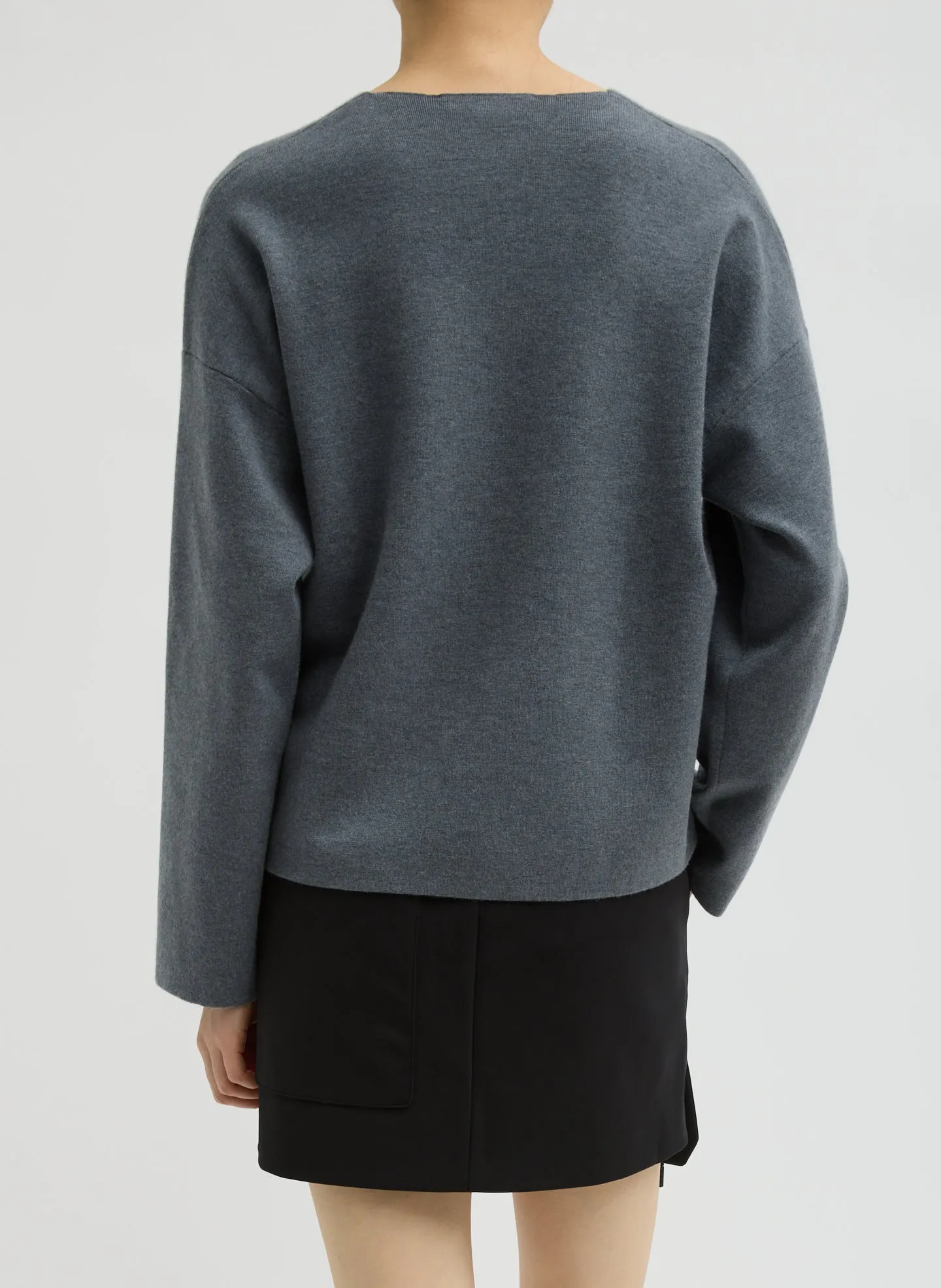 Double Faced Cashmere Oversized Easy Sweater sold by Tibi product image thumbnail 2