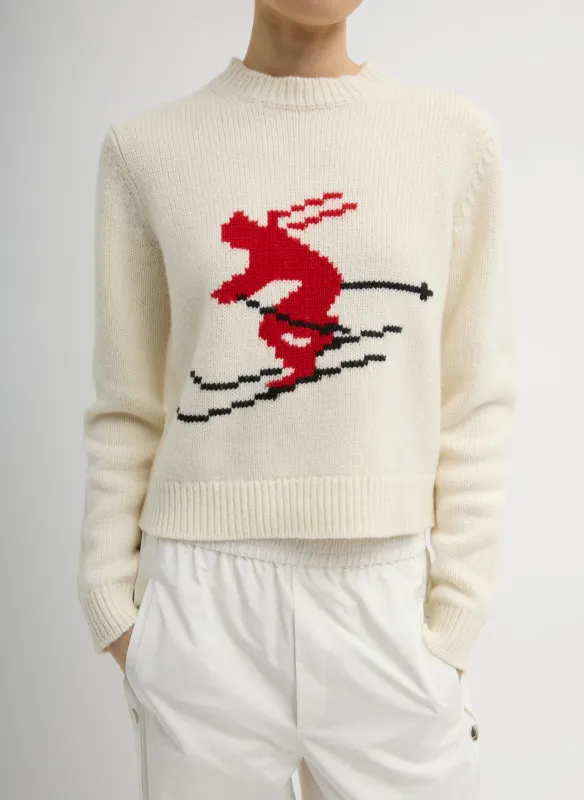Soft Wool Ski Shrunken Sweater sold by Tibi