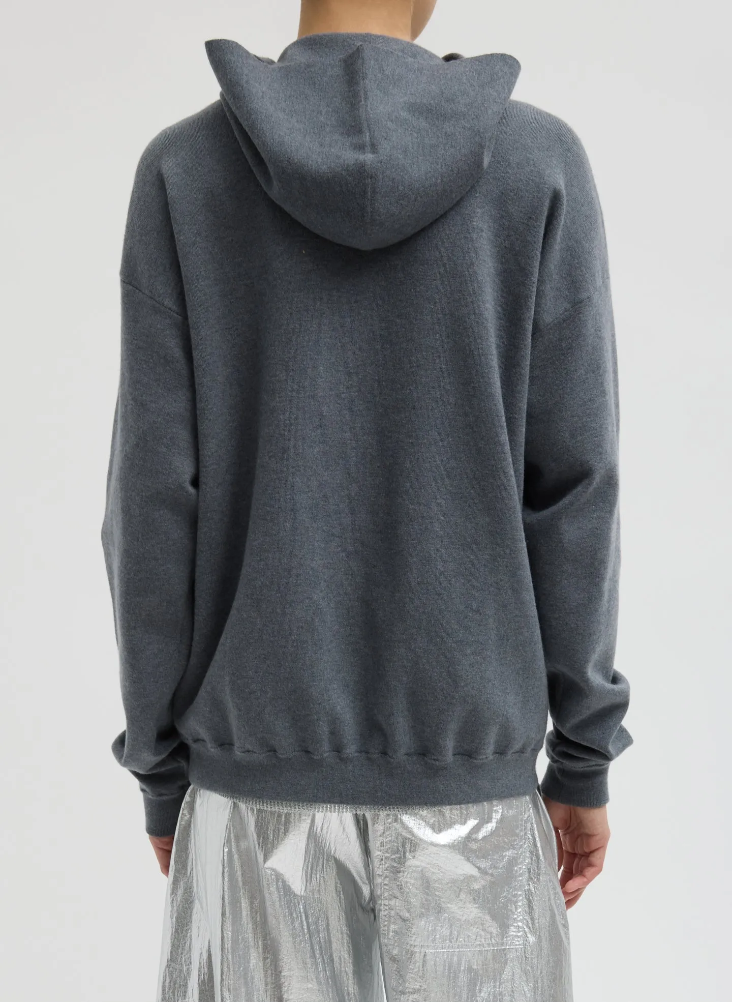 Double Faced Cashmere Hoodie sold by Tibi product image thumbnail 3