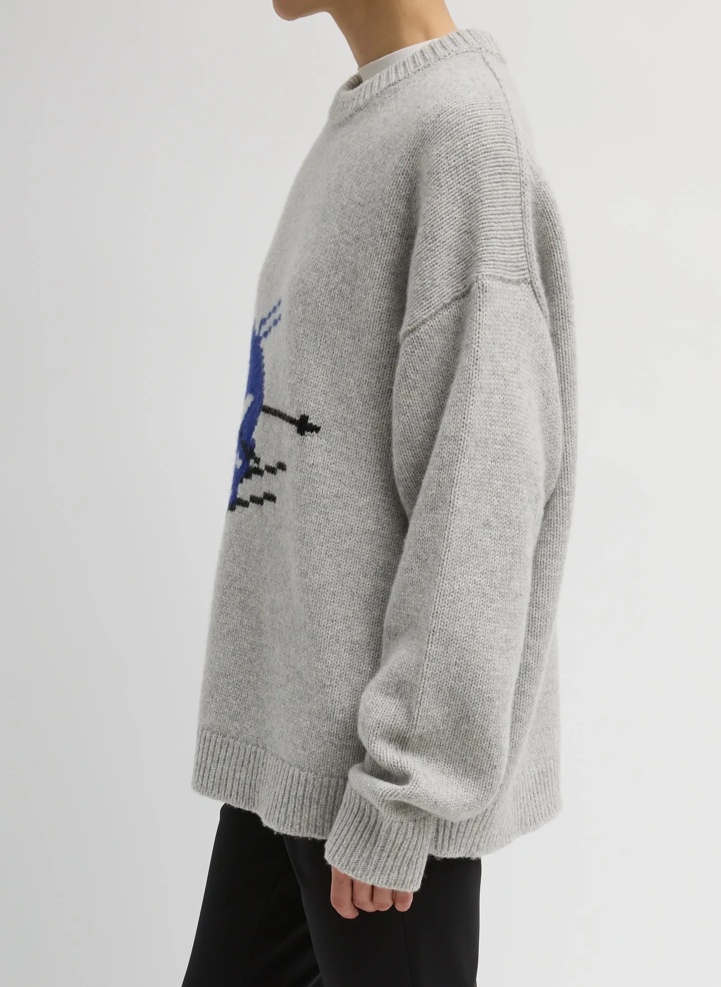 Soft Wool Ski Easy Pullover Crewneck Sweater sold by Tibi product image thumbnail 2