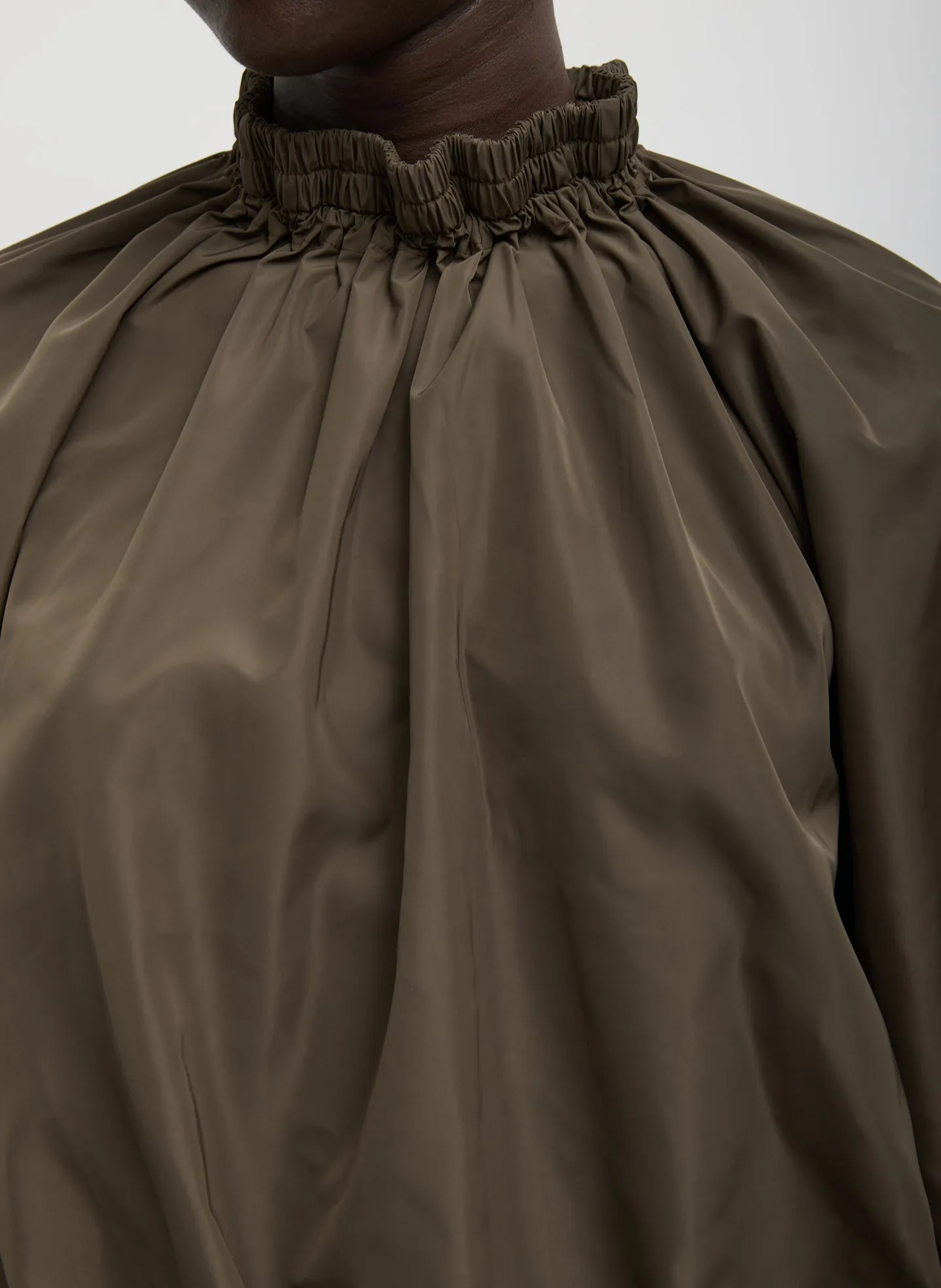 Italian Sporty Nylon Shirred Anorak Top sold by Tibi product image thumbnail 4