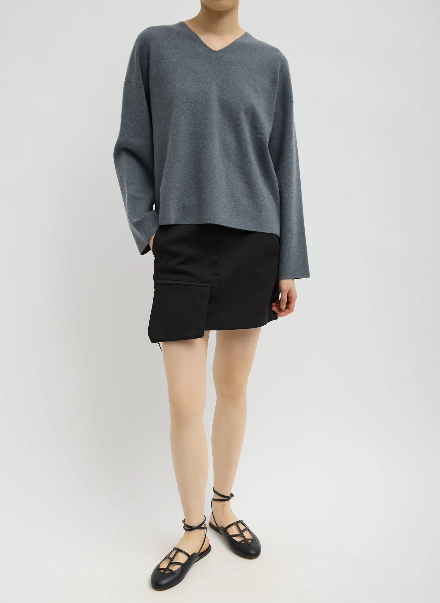 Compact Tech Knit Mini Skirt sold by Tibi