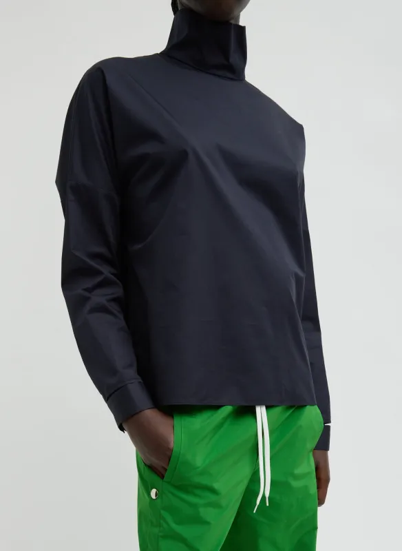 Eco Poplin Funnel Neck Dolman Top sold by Tibi