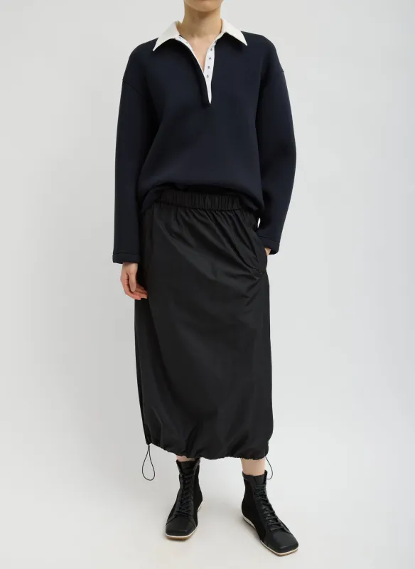 Italian Sporty Nylon Midi Anorak Skirt made by Tibi