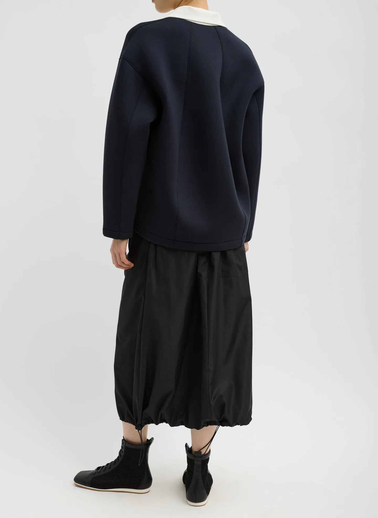 Italian Sporty Nylon Midi Anorak Skirt sold by Tibi product image thumbnail 3