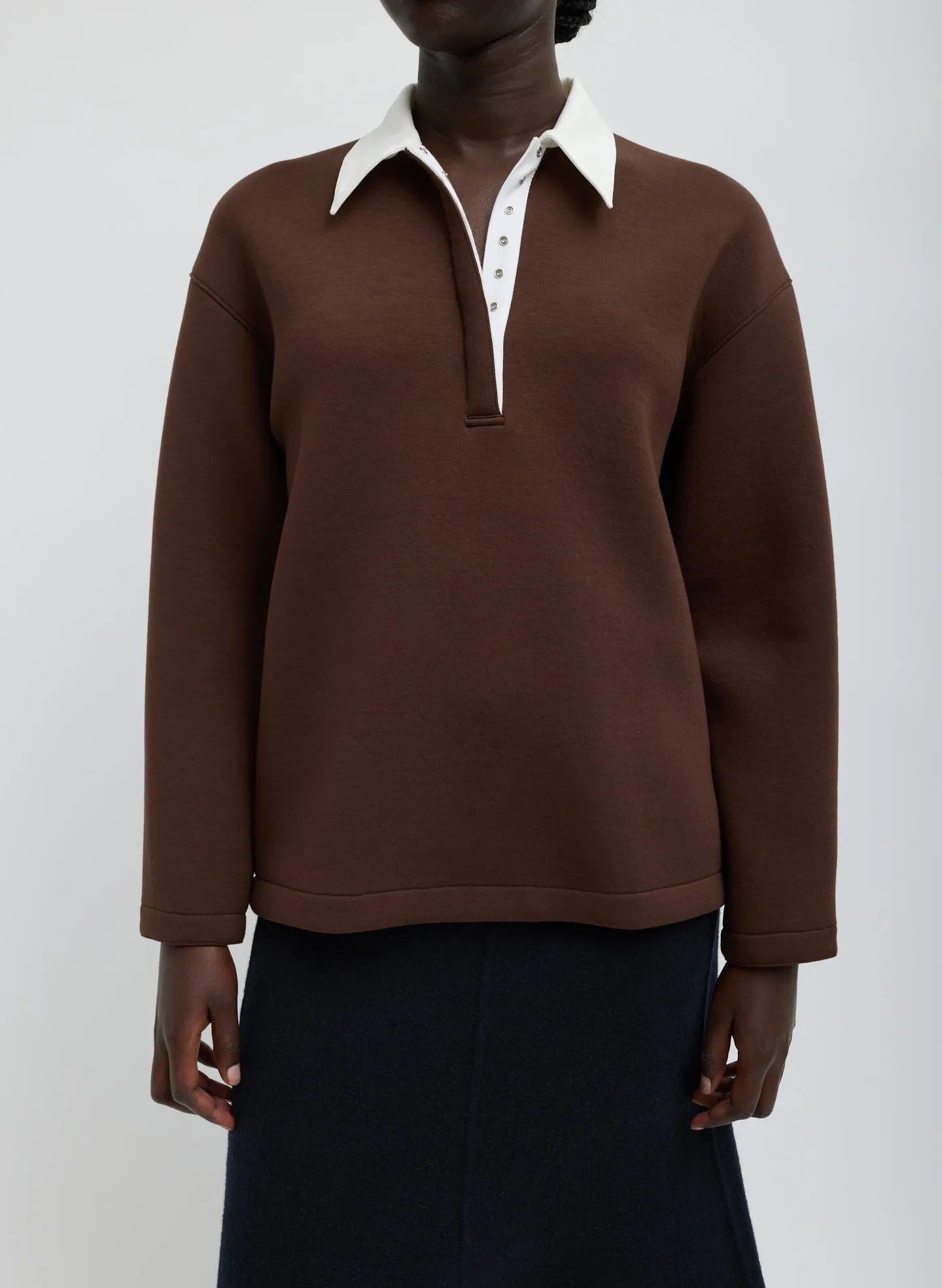 Bonded Viscose Sculpted Polo sold by Tibi