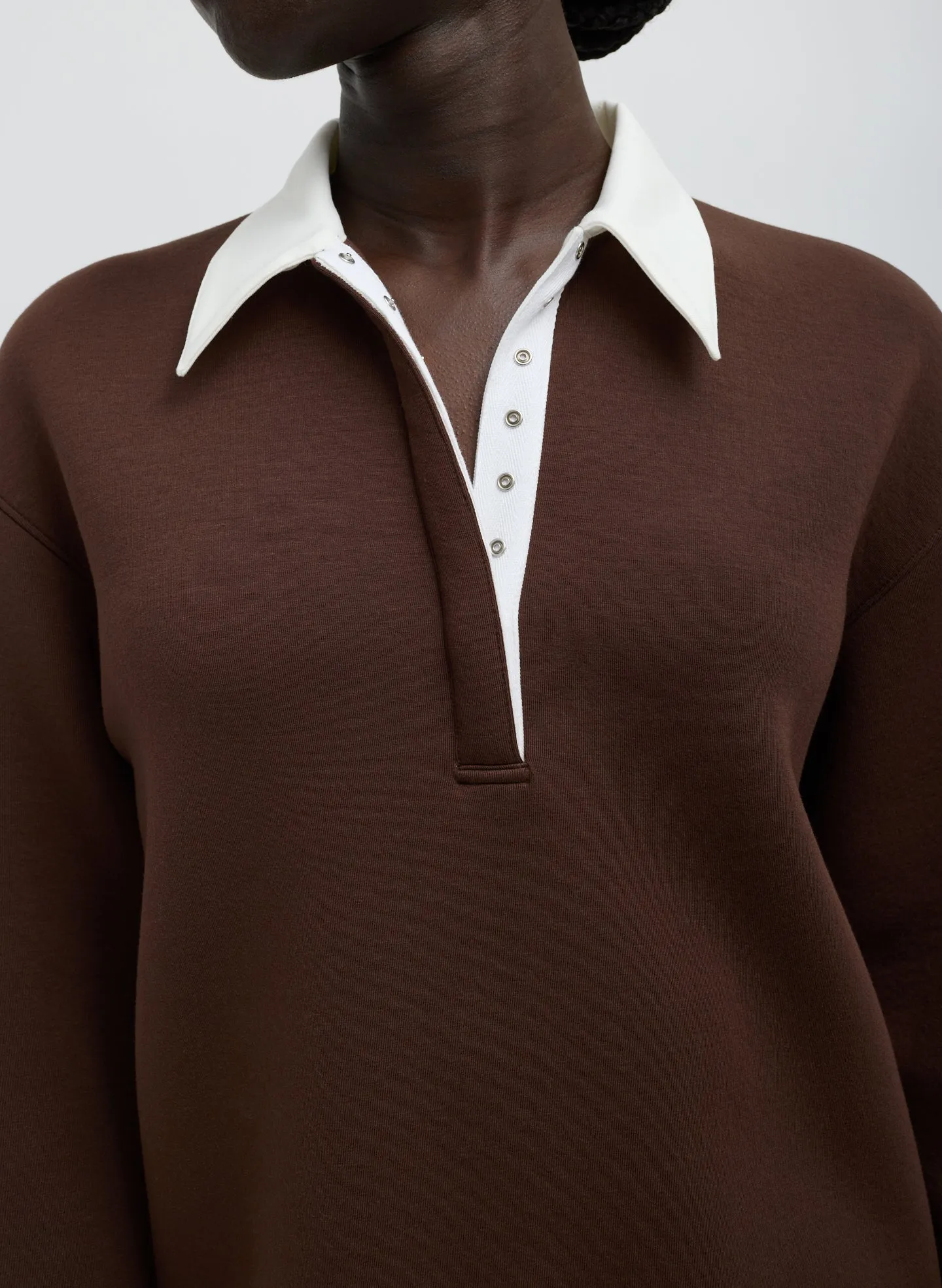 Bonded Viscose Sculpted Polo sold by Tibi product image thumbnail 5