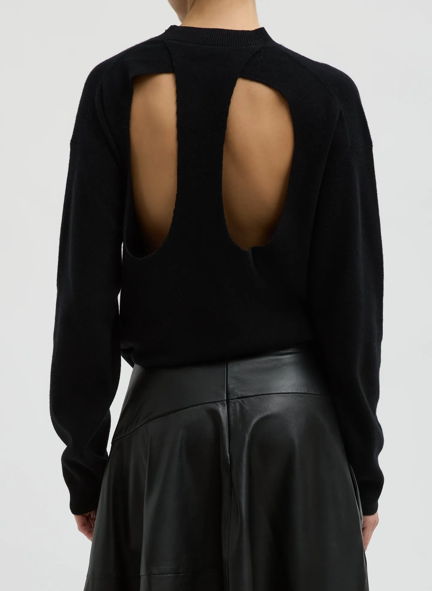 Anna Merino Wool Cut Out Racerback Pullover sold by Tibi product image thumbnail 3