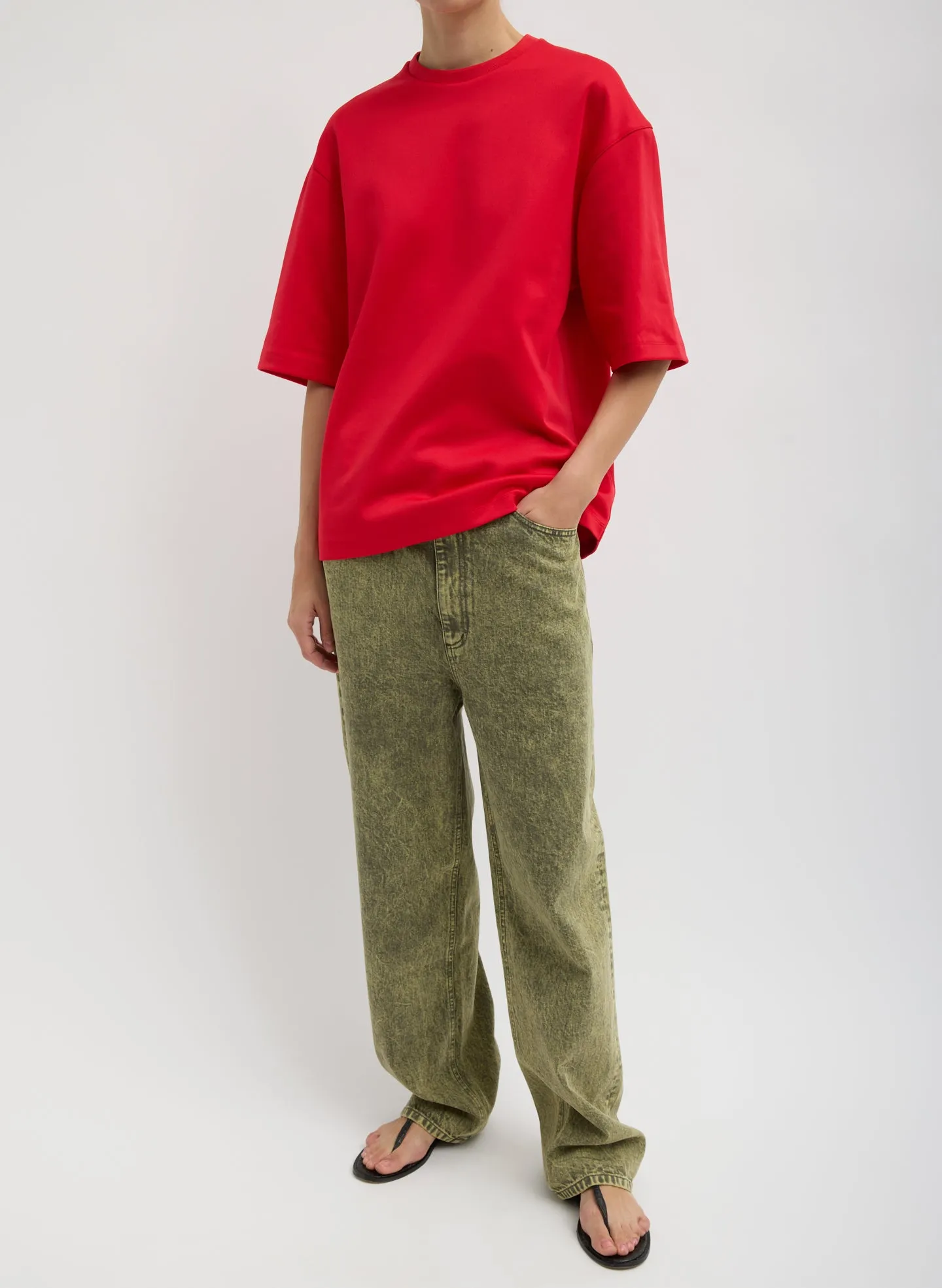 Active Knit Easy T-Shirt sold by Tibi product image thumbnail 4