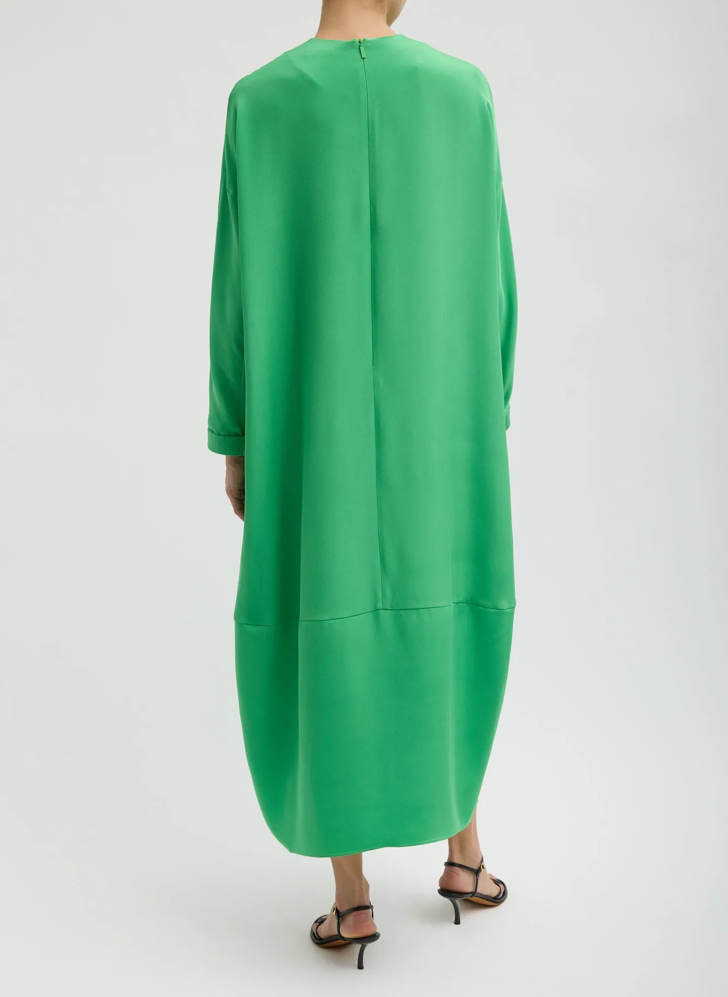 4-Ply Silk Long Sleeve Cocoon Dress sold by Tibi product image thumbnail 2