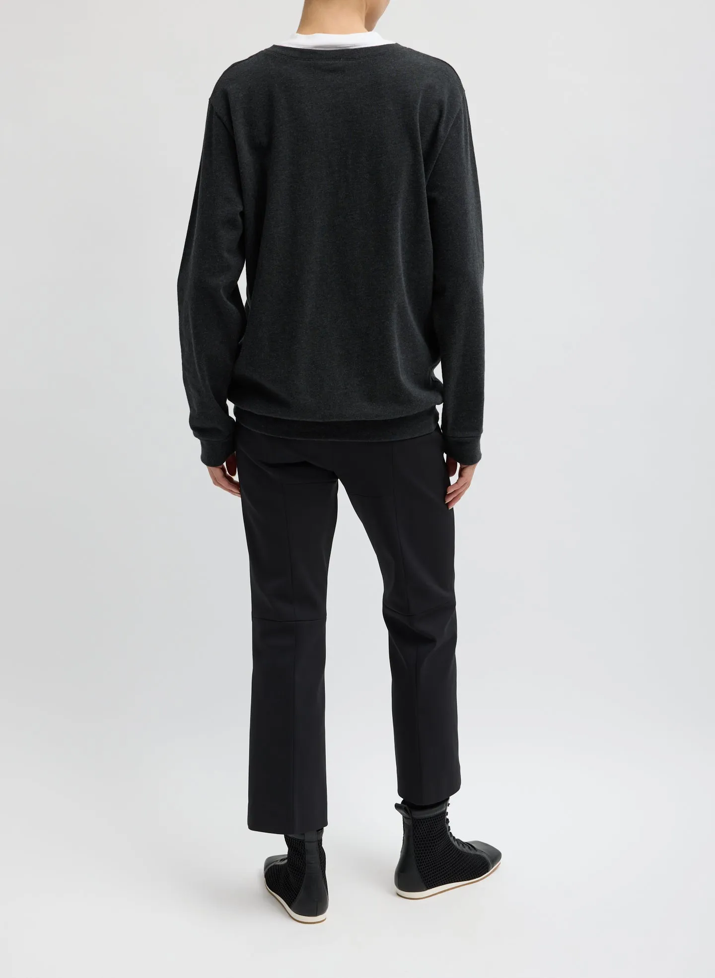 Compact Tech Knit Cropped Bootcut Pant sold by Tibi product image thumbnail 3