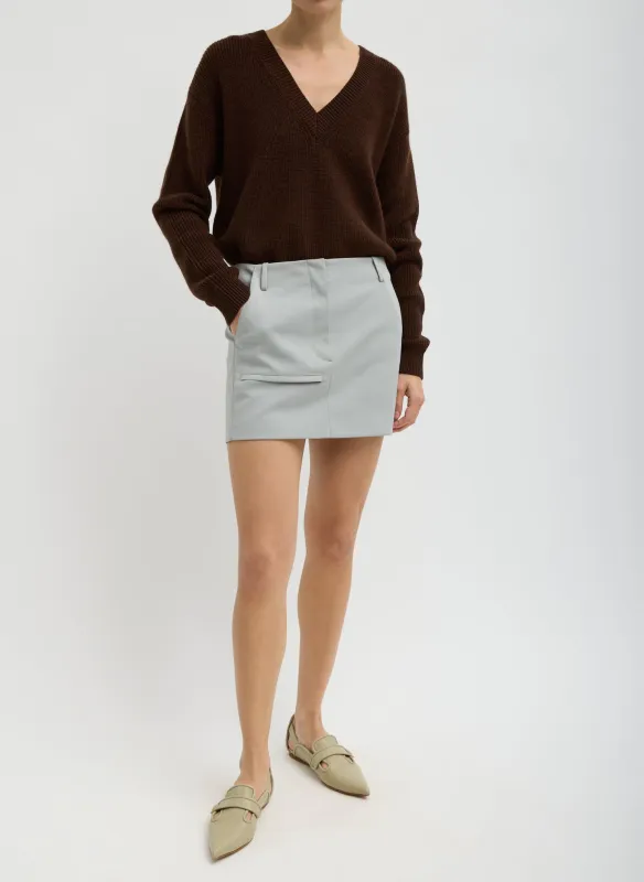 Compact Tech Knit Mini Skirt made by Tibi