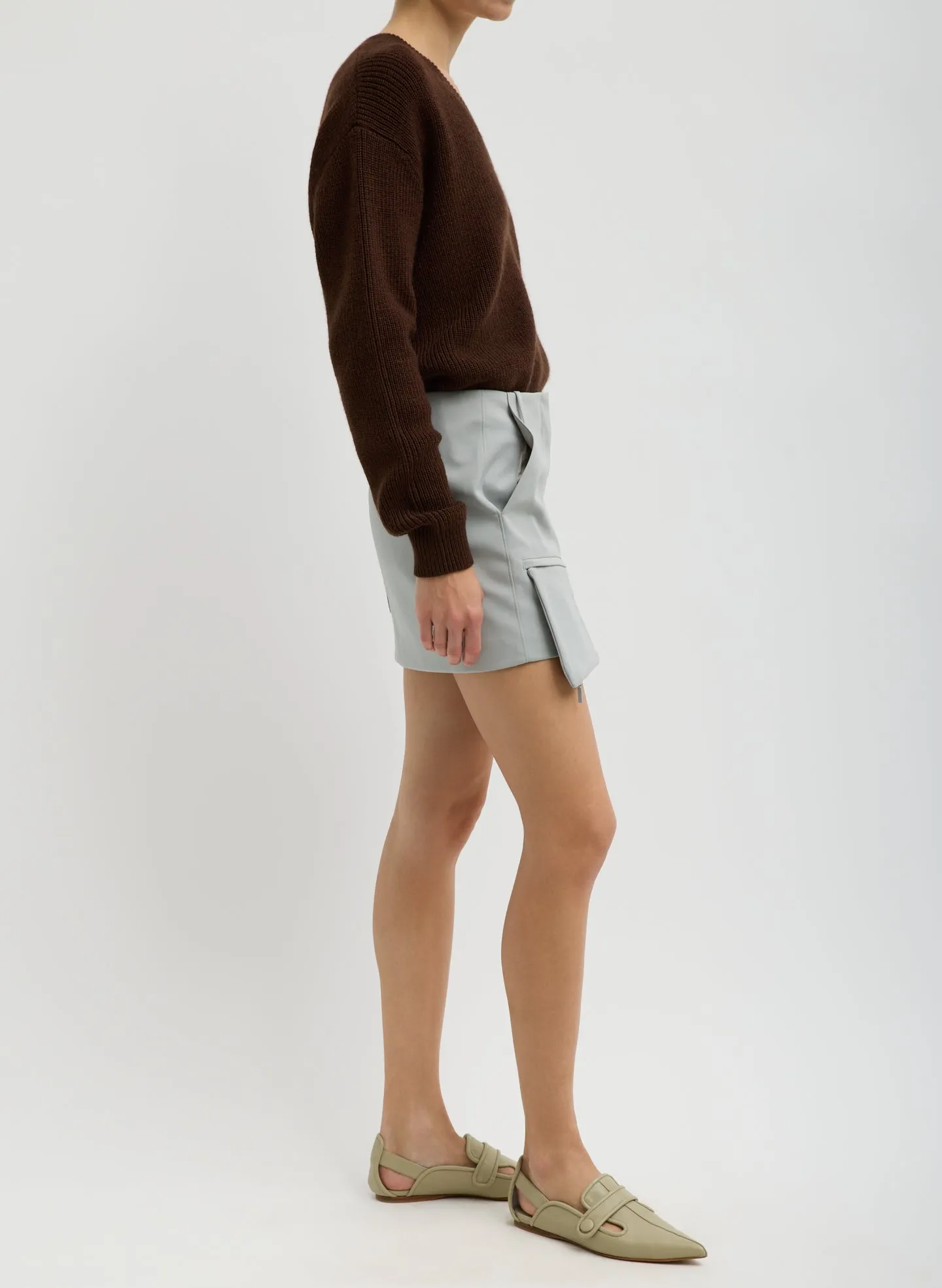 Compact Tech Knit Mini Skirt sold by Tibi product image thumbnail 2
