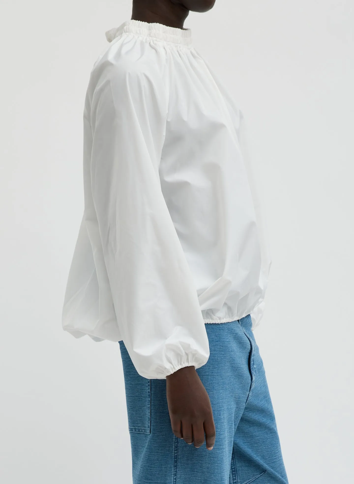 Italian Sporty Nylon Shirred Anorak Top sold by Tibi product image thumbnail 2