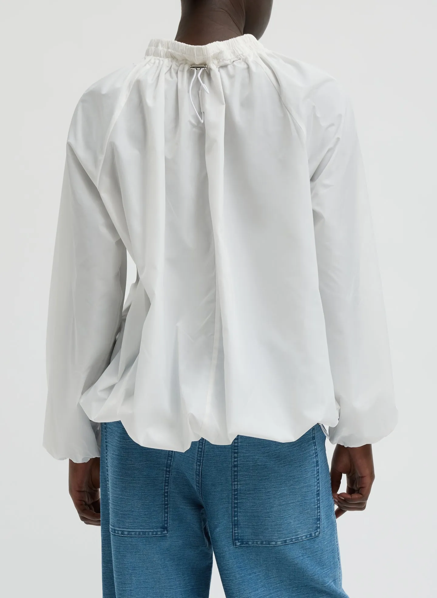 Italian Sporty Nylon Shirred Anorak Top sold by Tibi product image thumbnail 3