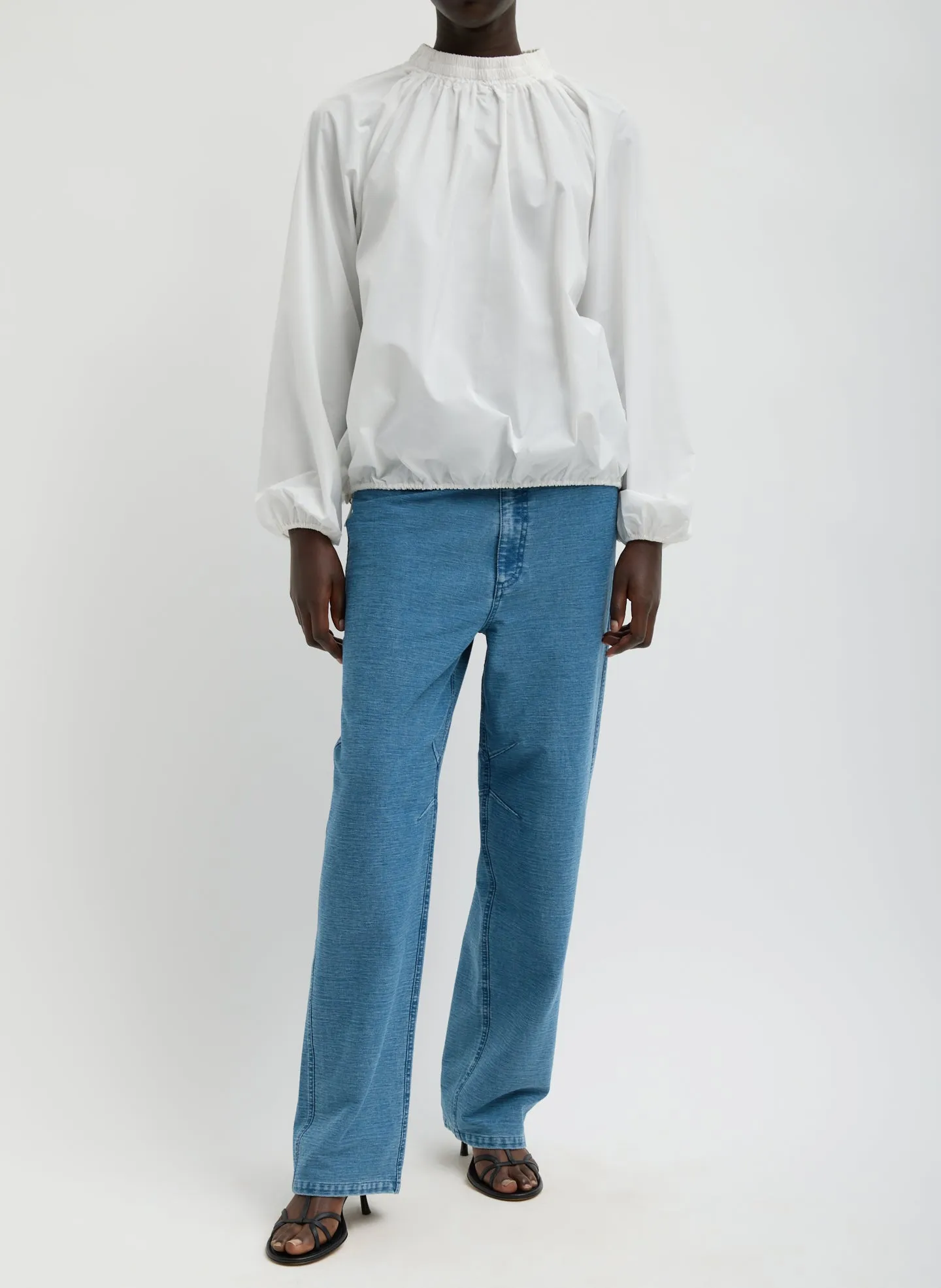 Italian Sporty Nylon Shirred Anorak Top sold by Tibi product image thumbnail 4