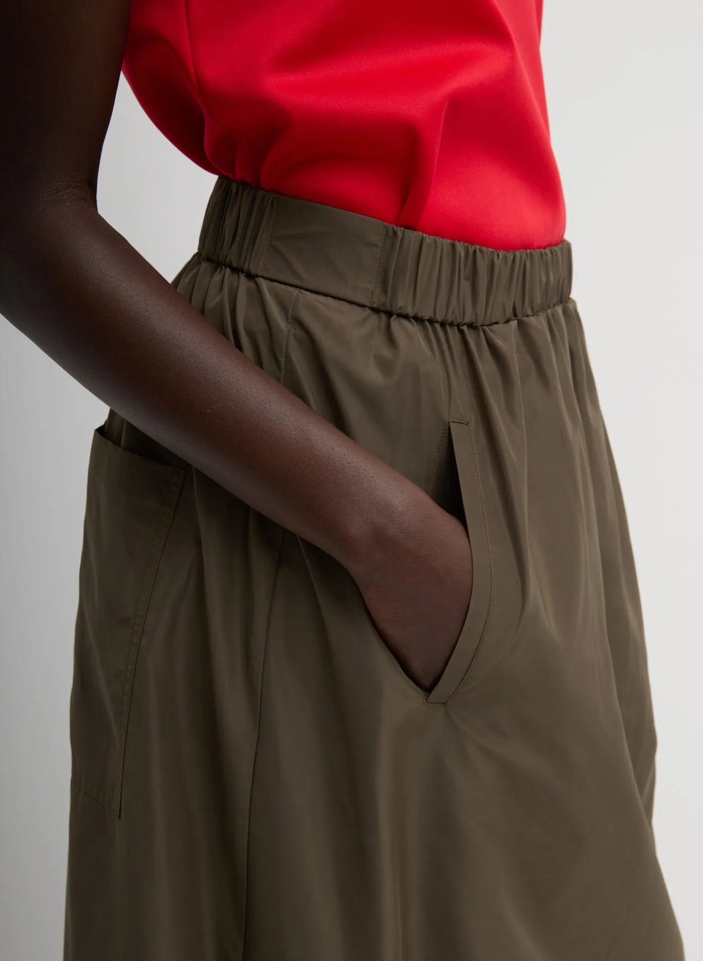 Italian Sporty Nylon Maxi Anorak Skirt sold by Tibi product image thumbnail 5