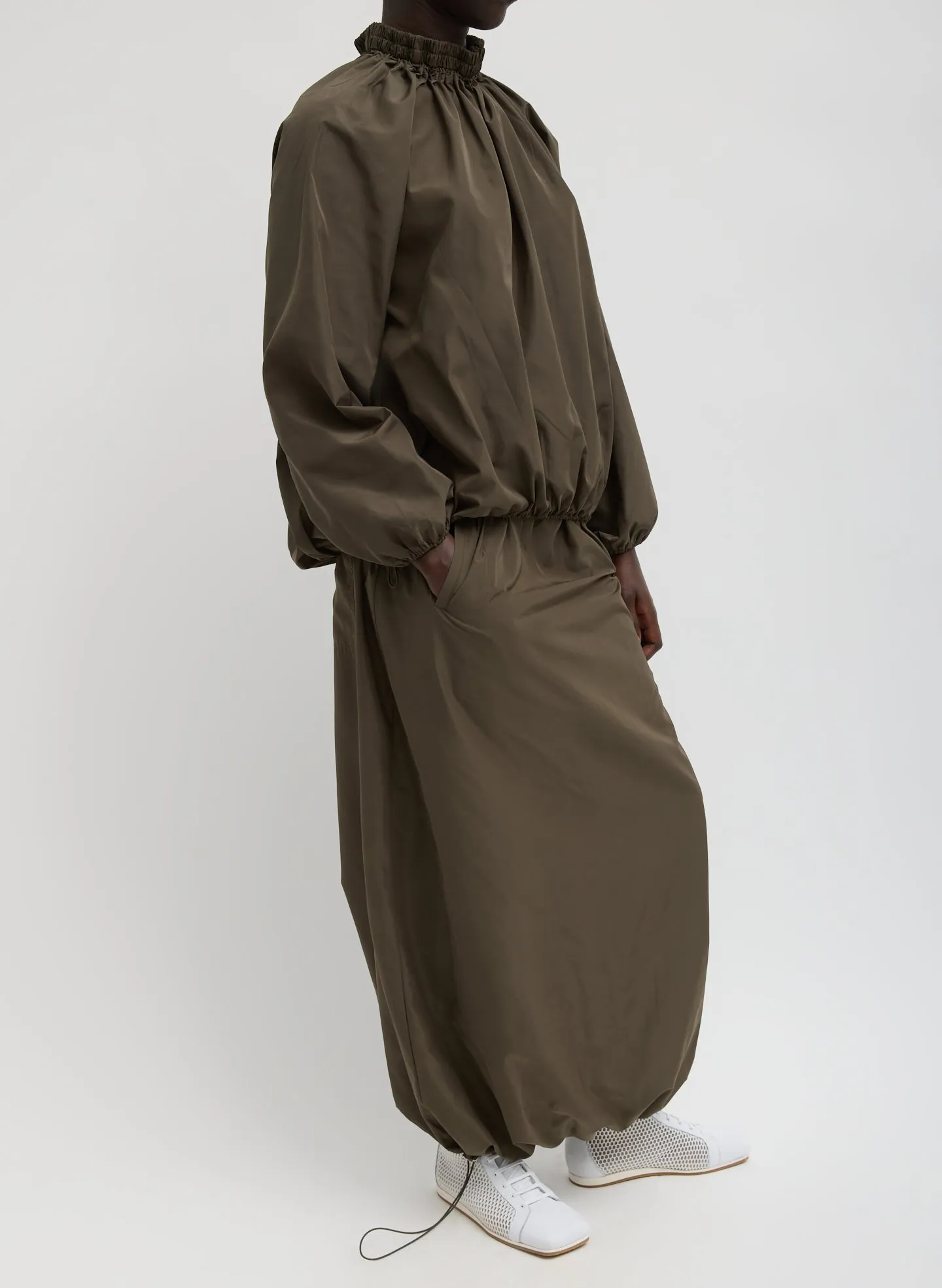 Italian Sporty Nylon Maxi Anorak Skirt sold by Tibi product image thumbnail 4
