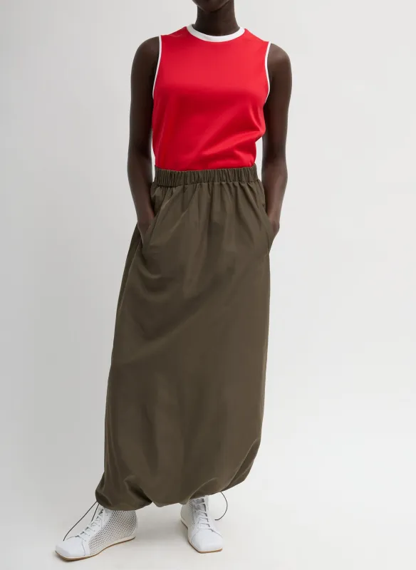 Italian Sporty Nylon Maxi Anorak Skirt made by Tibi