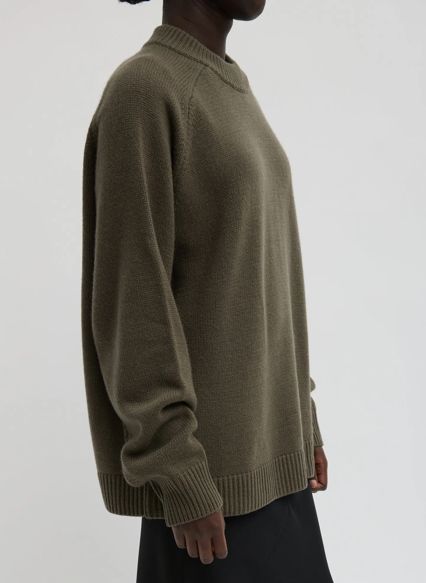 Cashmere Crewneck Oversized Pullover Sweater sold by Tibi product image thumbnail 2