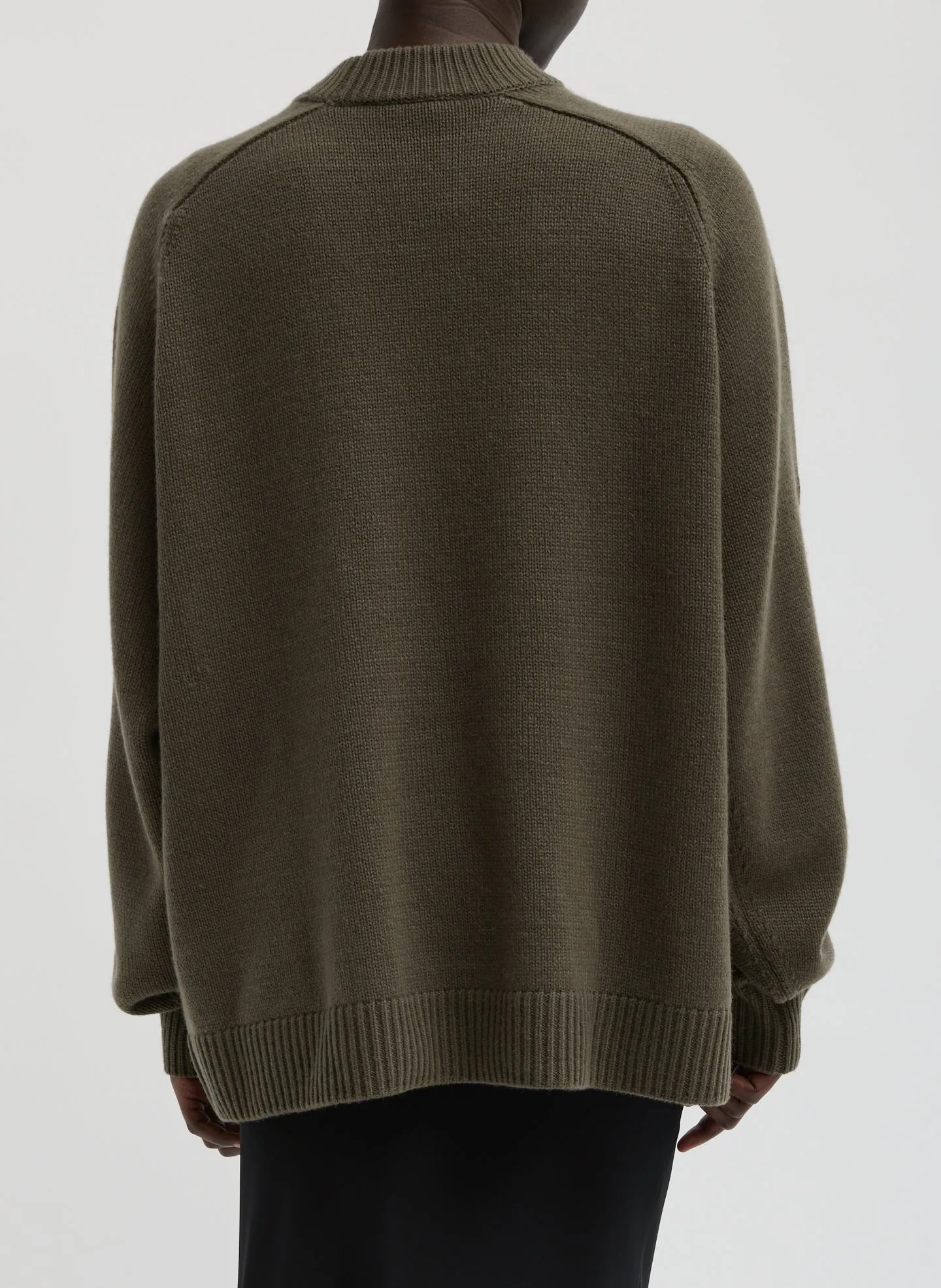 Cashmere Crewneck Oversized Pullover Sweater sold by Tibi product image thumbnail 3