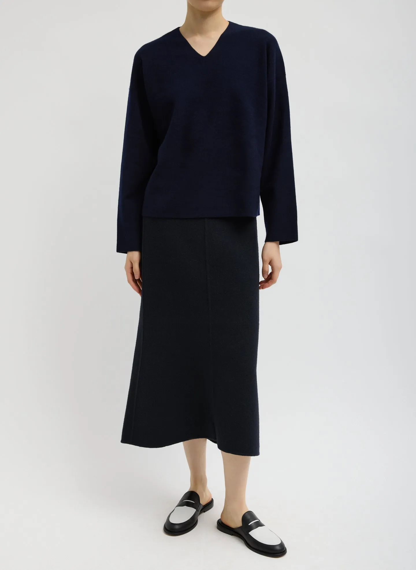 Double Faced Cashmere Oversized Easy Sweater sold by Tibi product image thumbnail 4