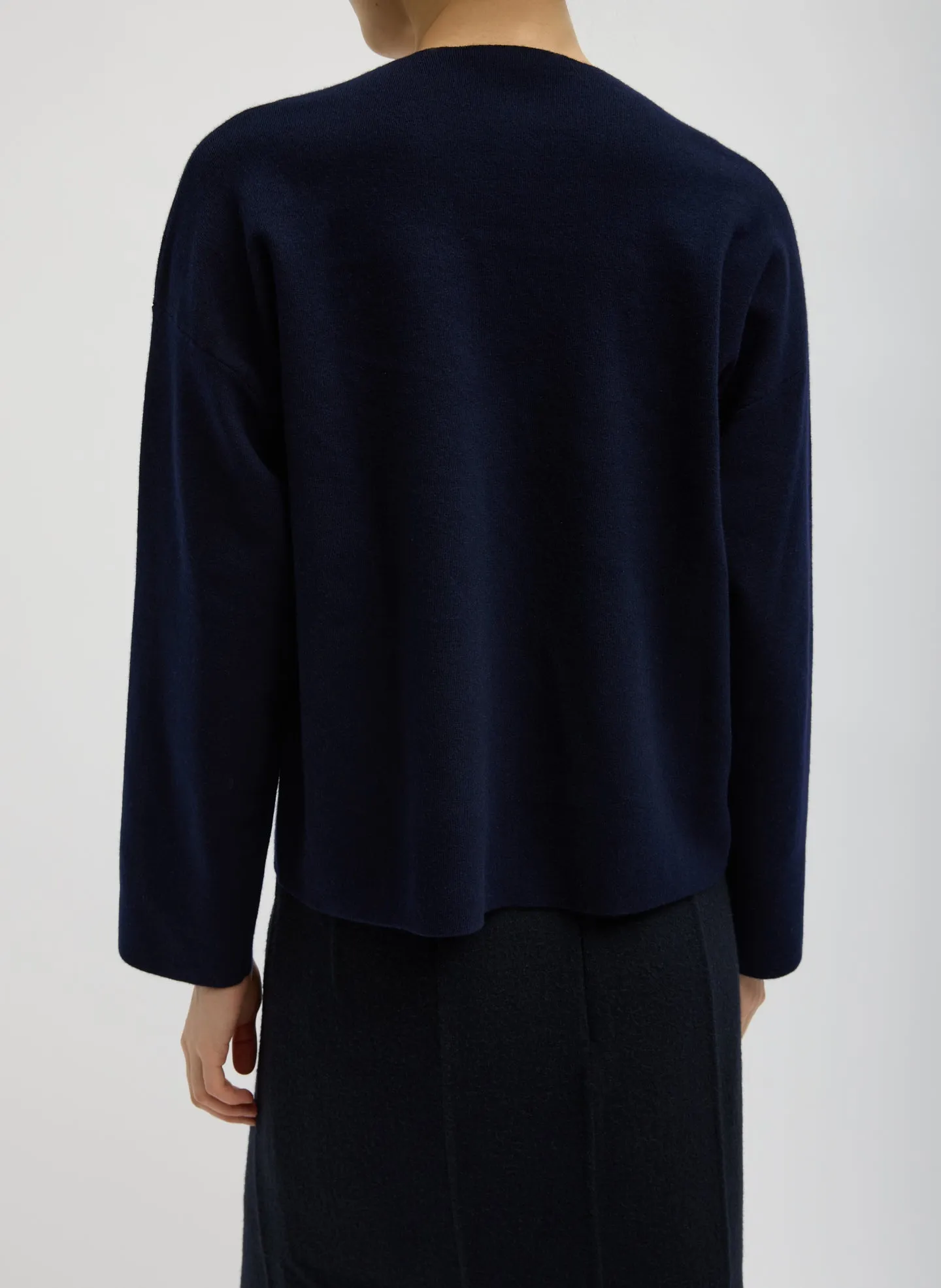 Double Faced Cashmere Oversized Easy Sweater sold by Tibi product image thumbnail 2