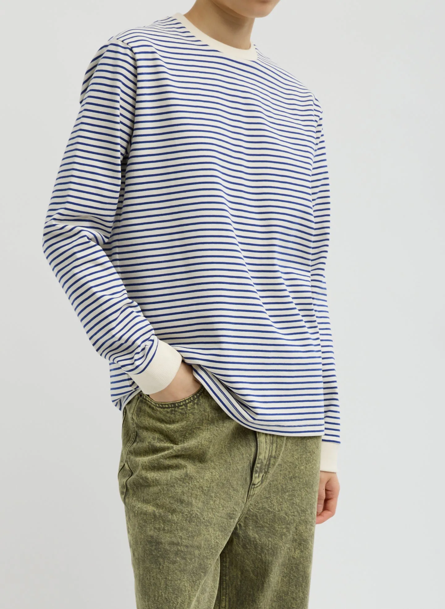 Striped Perfect Unisex Long Sleeve T-Shirt sold by Tibi product image thumbnail 2