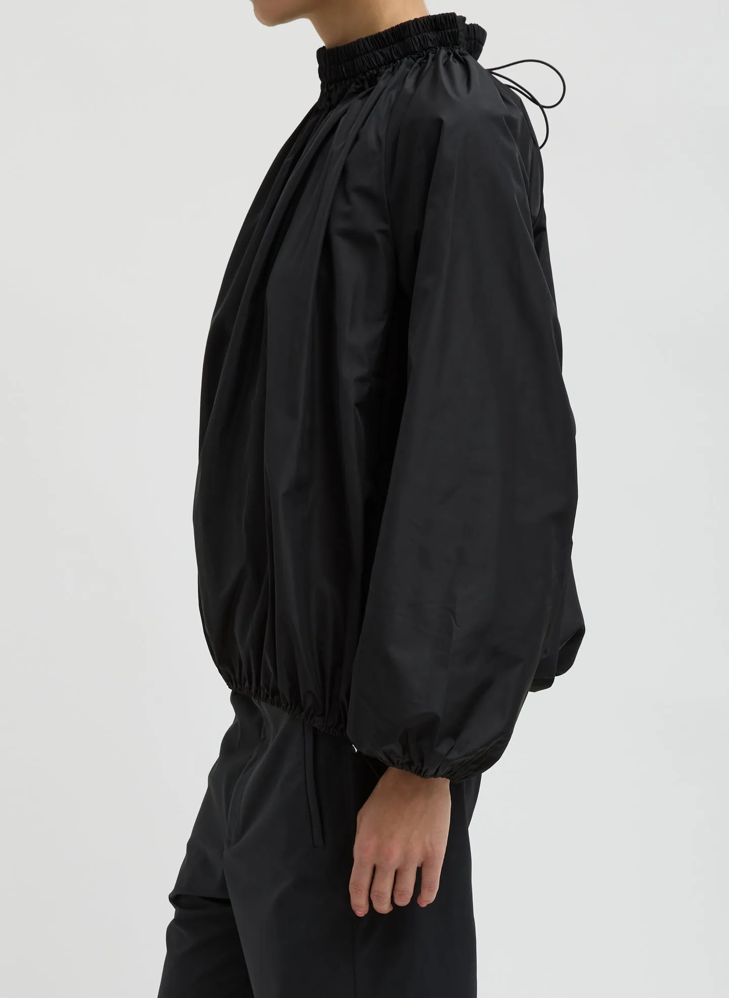 Italian Sporty Nylon Shirred Anorak Top sold by Tibi product image thumbnail 2