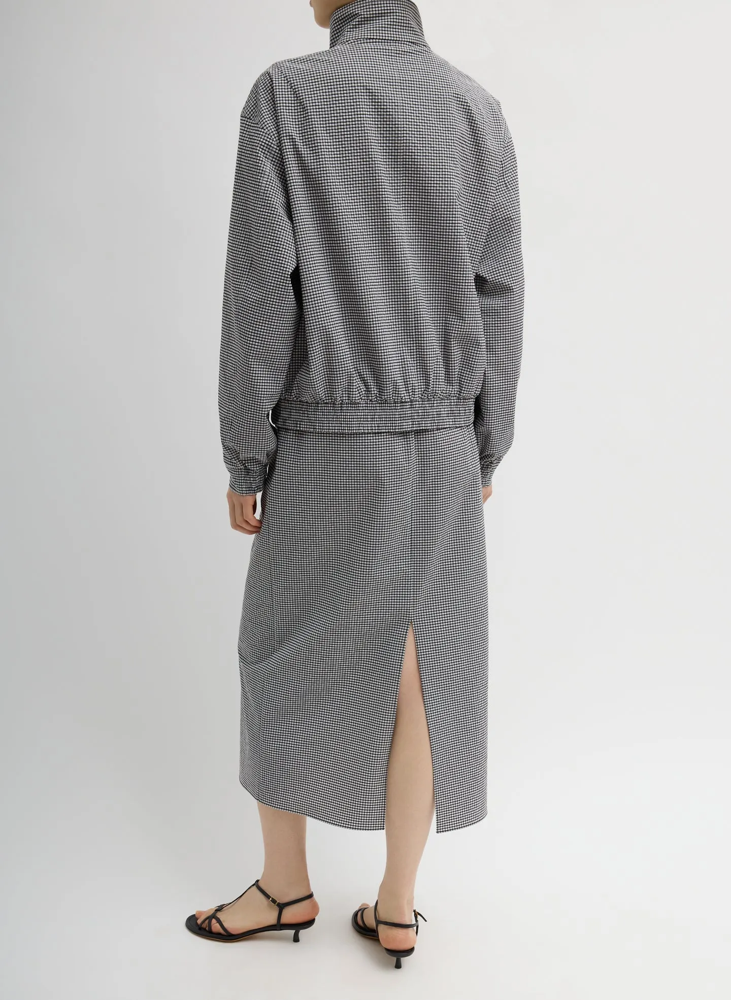 Tech Gingham Slip Skirt sold by Tibi product image thumbnail 3