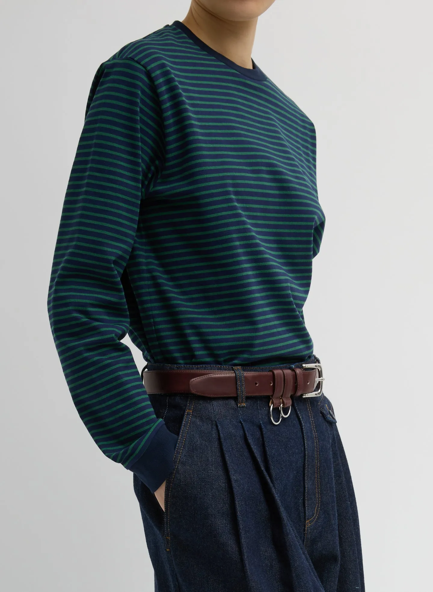 Striped Perfect Unisex Long Sleeve T-Shirt sold by Tibi product image thumbnail 2