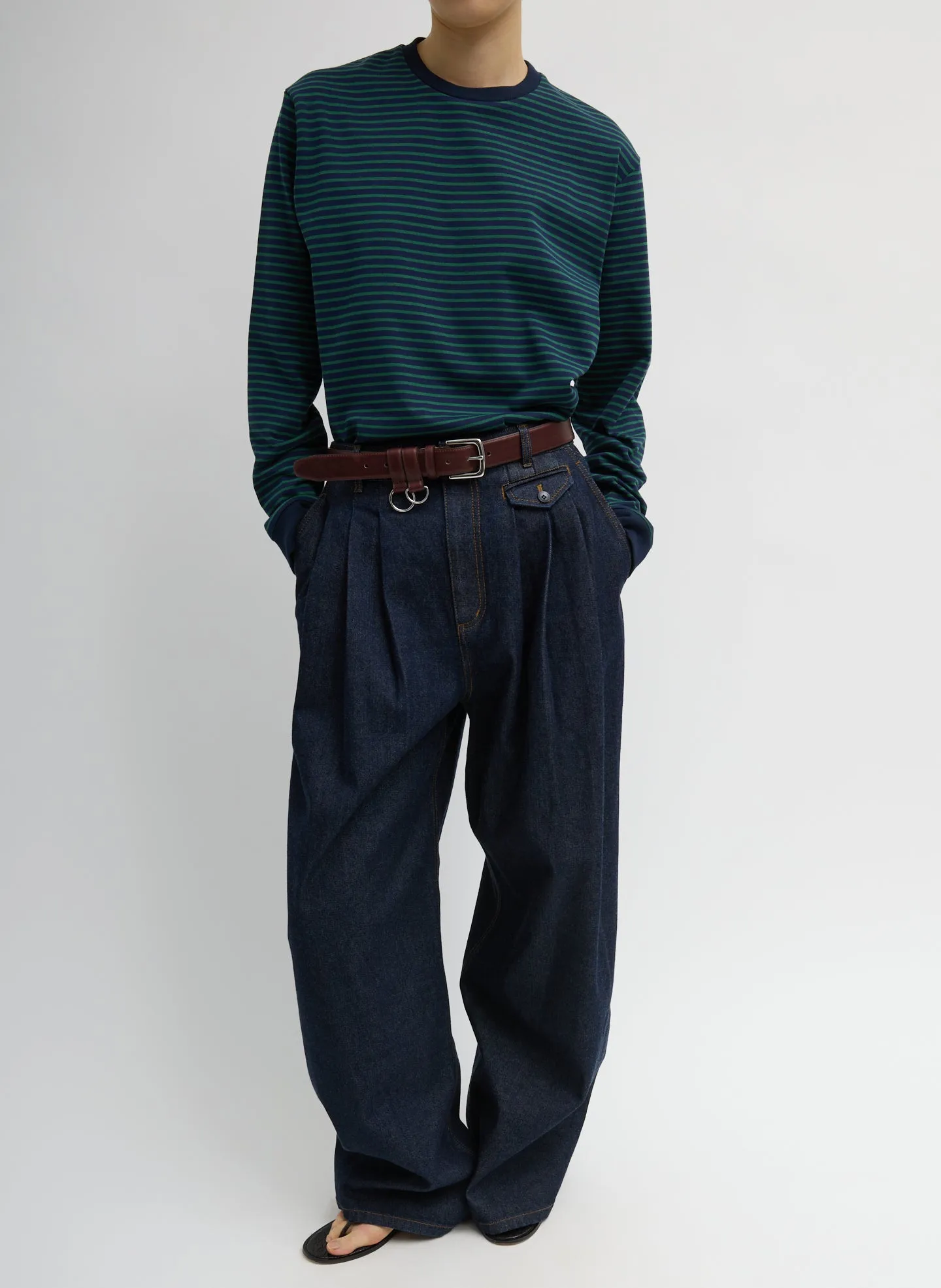 Striped Perfect Unisex Long Sleeve T-Shirt sold by Tibi product image thumbnail 4