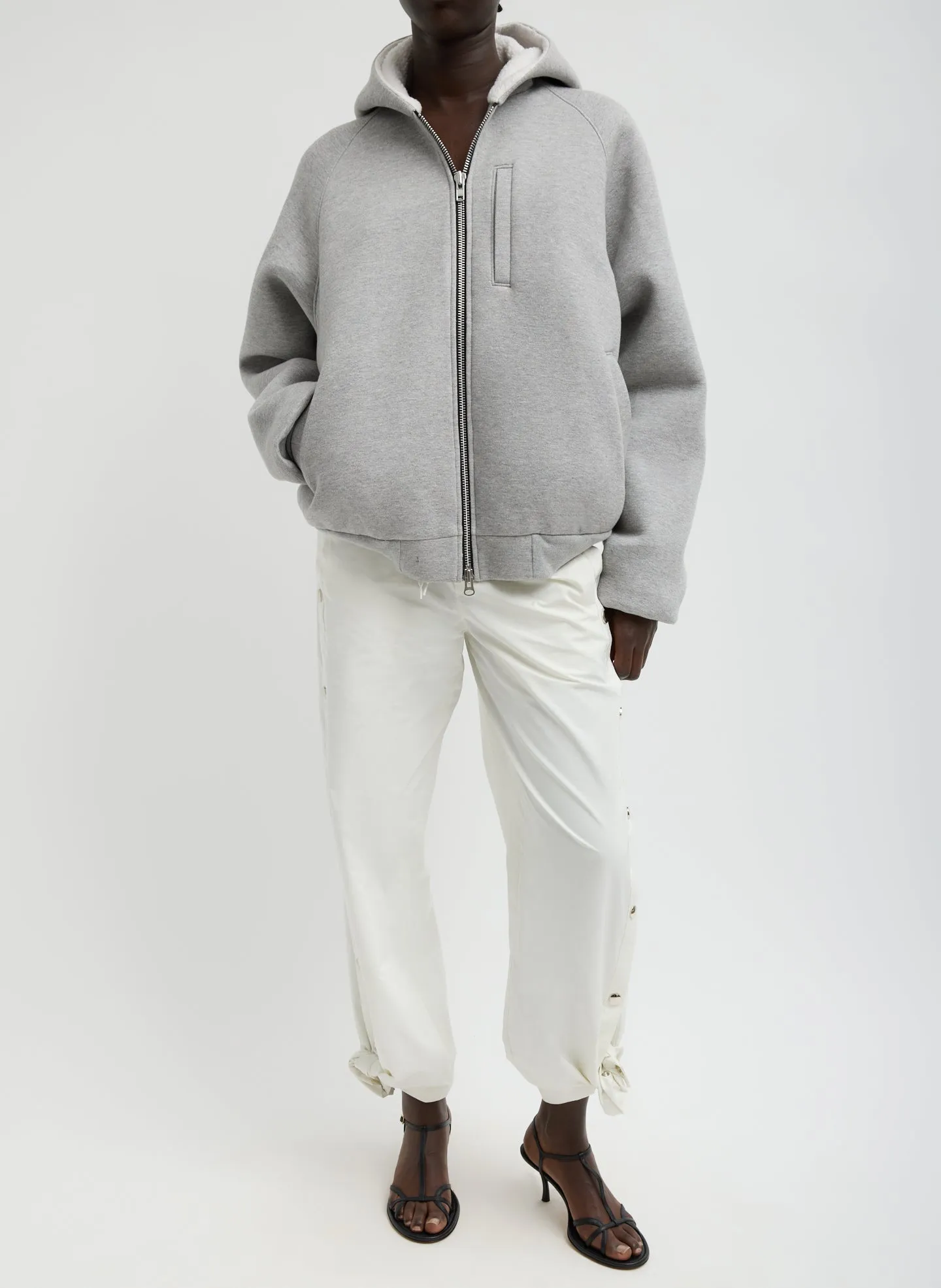 Compact Tech French Terry Zip Up Hoodie sold by Tibi