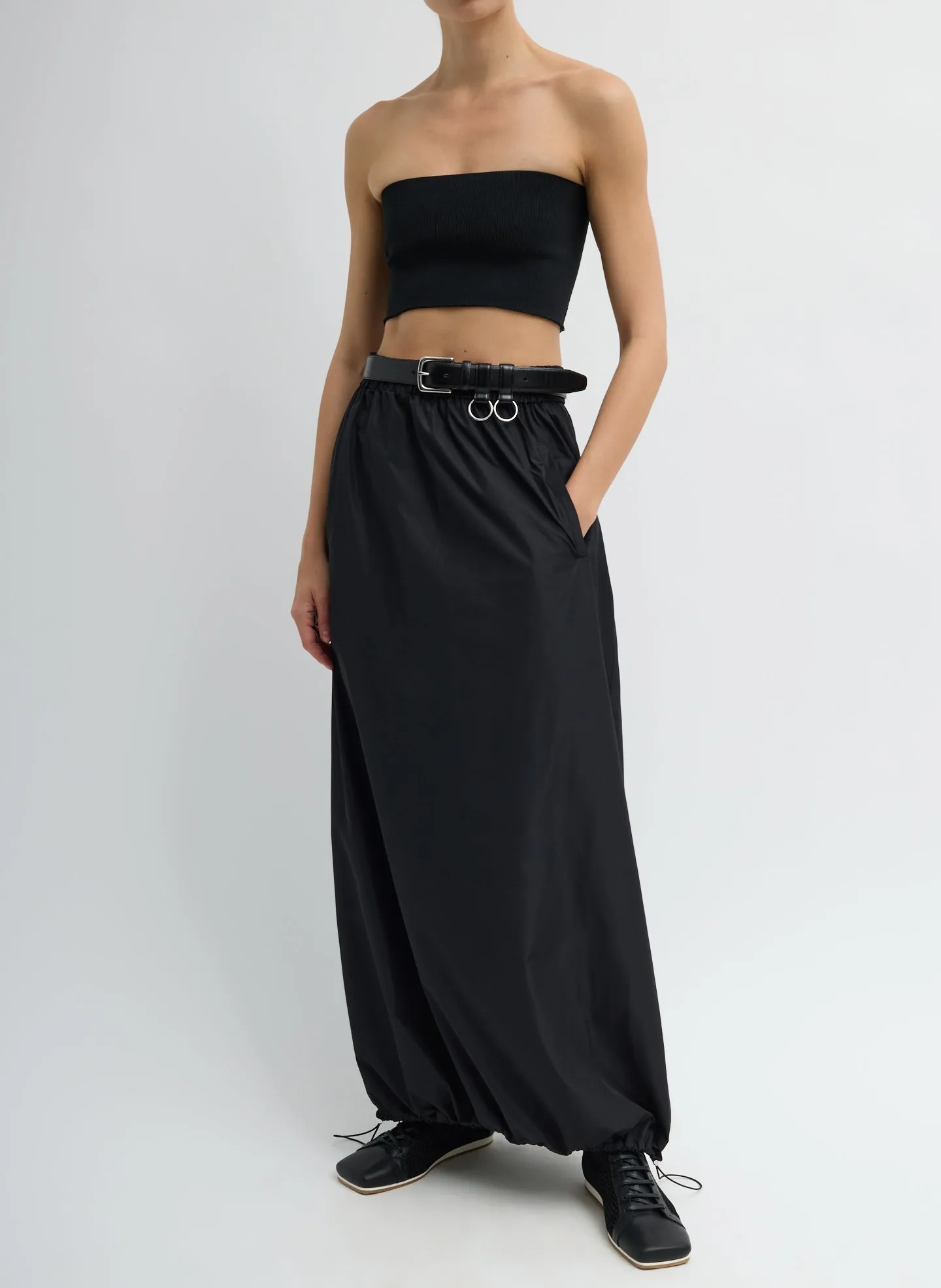 Italian Sporty Nylon Maxi Anorak Skirt sold by Tibi product image thumbnail 2