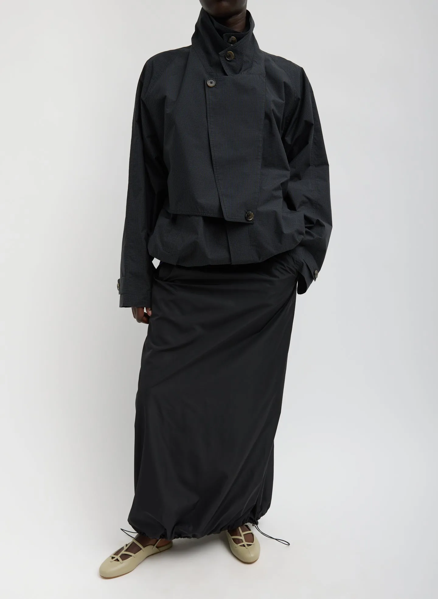 Italian Sporty Nylon Maxi Anorak Skirt sold by Tibi