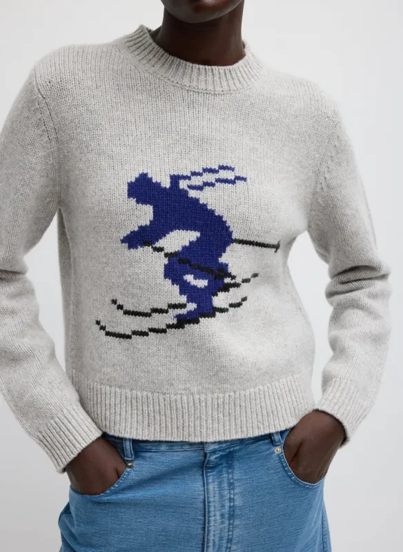 Soft Wool Ski Shrunken Sweater sold by Tibi