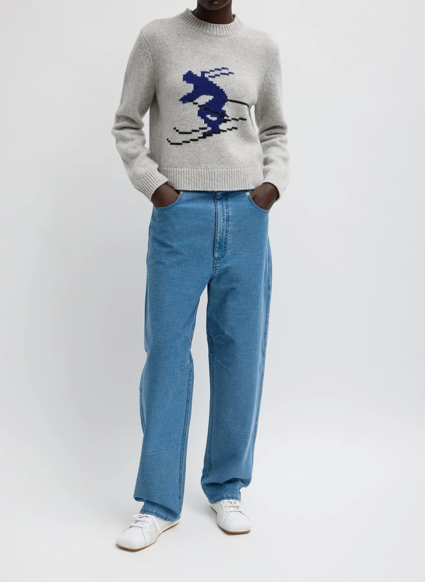 Soft Wool Ski Shrunken Sweater sold by Tibi product image thumbnail 2