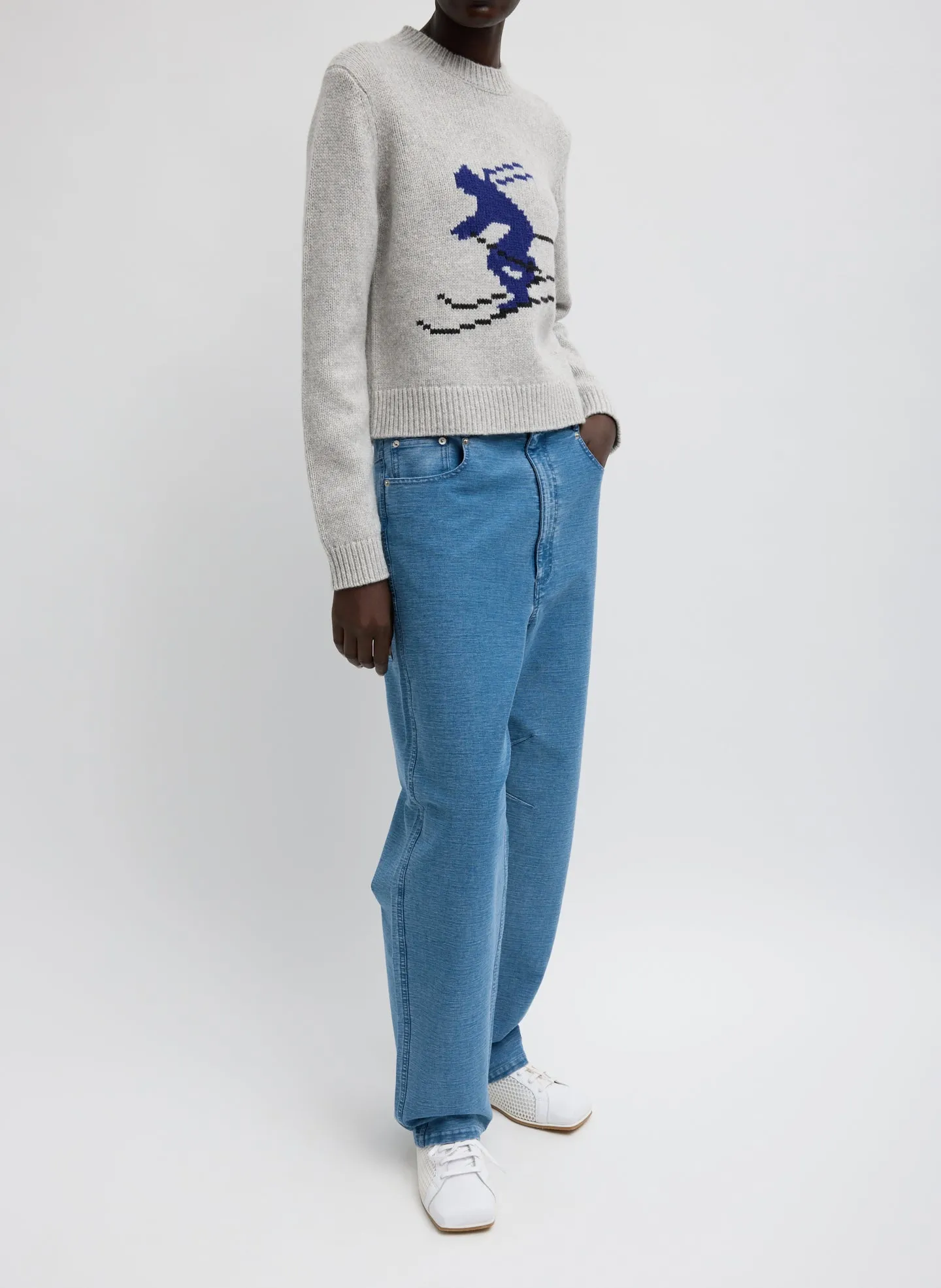 Soft Wool Ski Shrunken Sweater sold by Tibi product image thumbnail 3