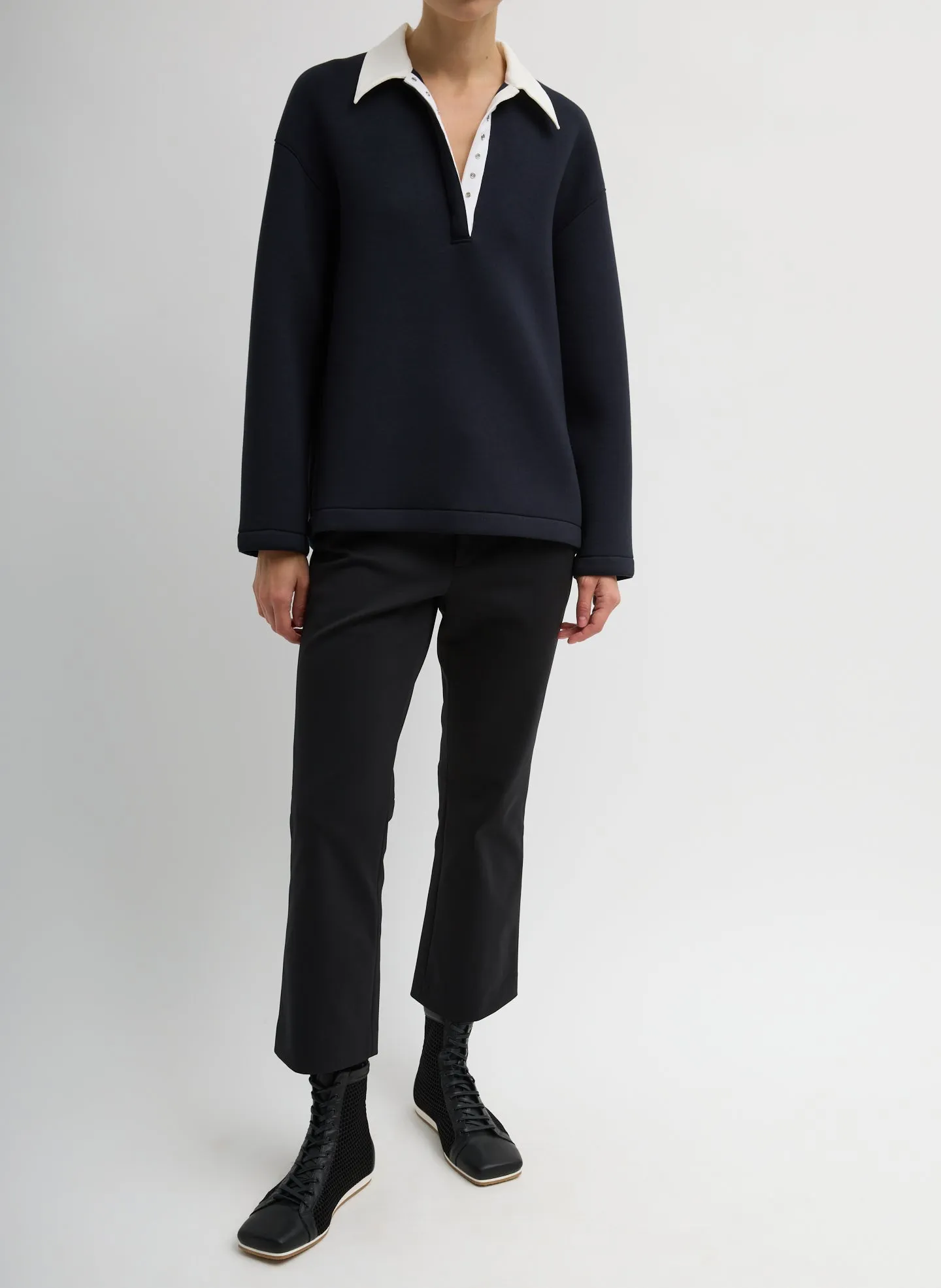 Bonded Viscose Sculpted Polo sold by Tibi product image thumbnail 4