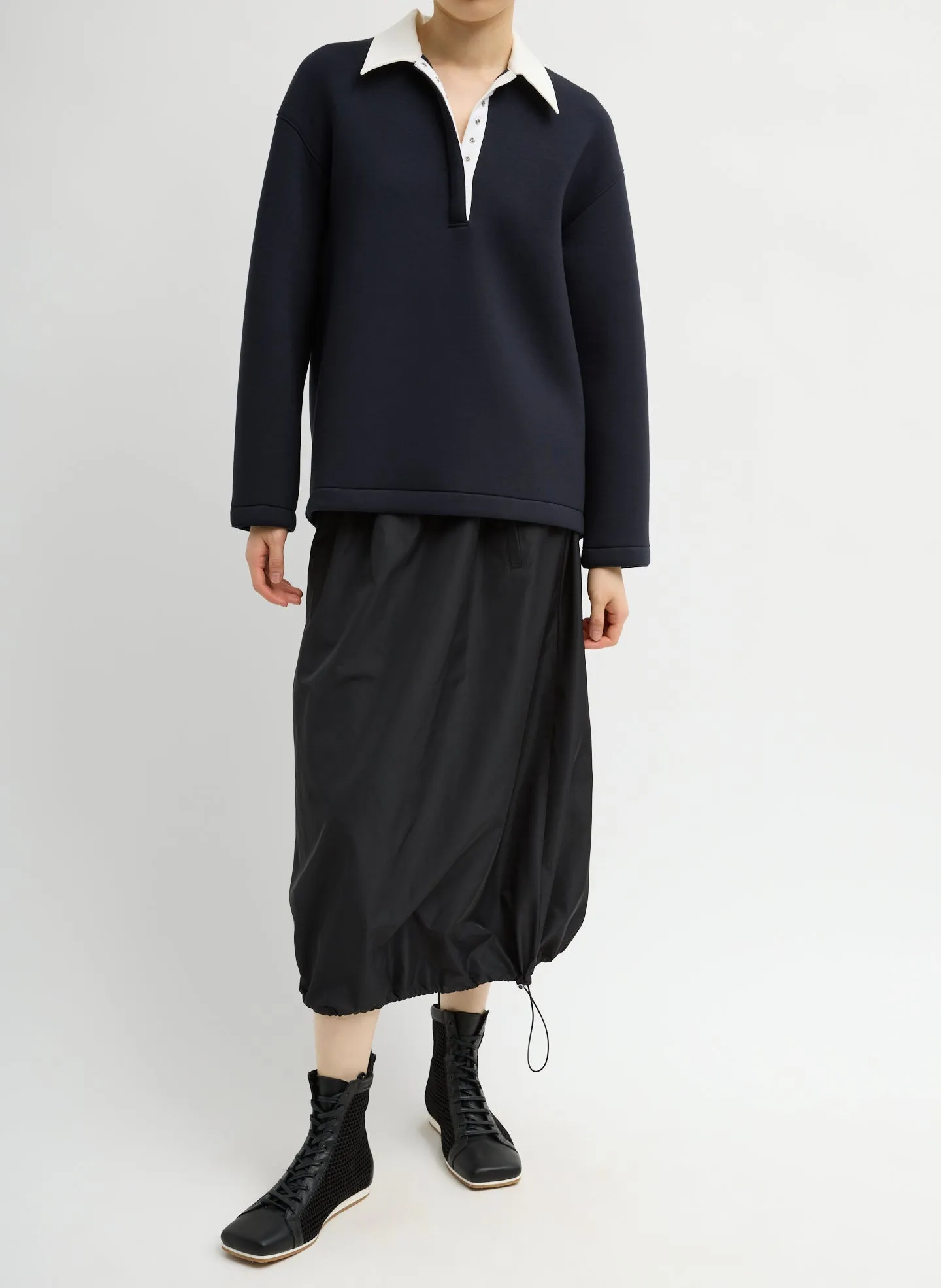 Bonded Viscose Sculpted Polo sold by Tibi product image thumbnail 5