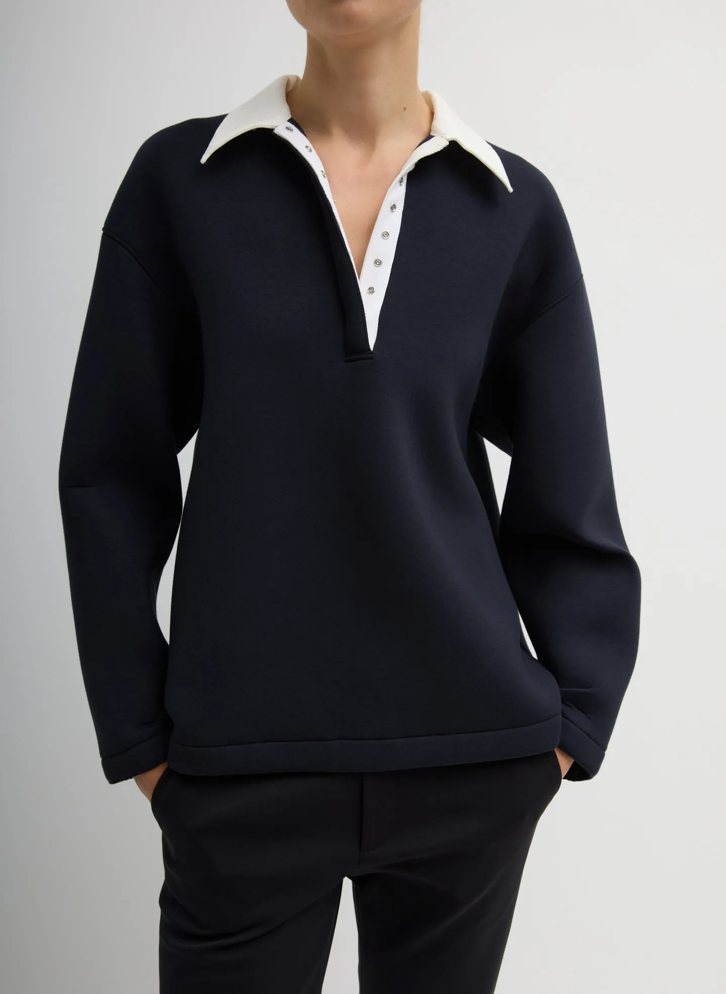 Bonded Viscose Sculpted Polo sold by Tibi