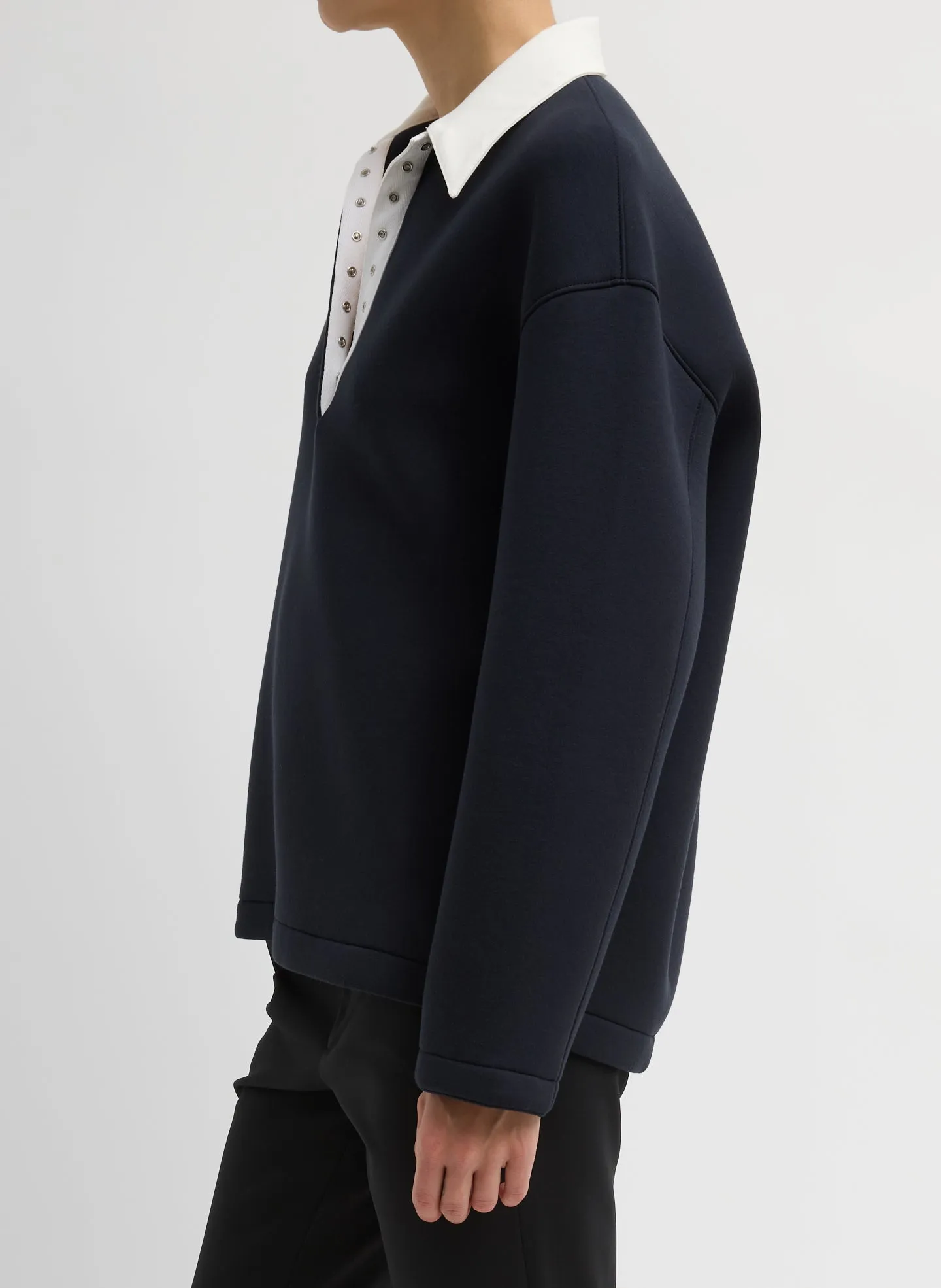 Bonded Viscose Sculpted Polo sold by Tibi product image thumbnail 2