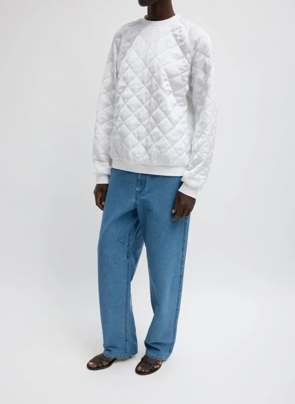 Cozy Quilting Sweatshirt sold by Tibi