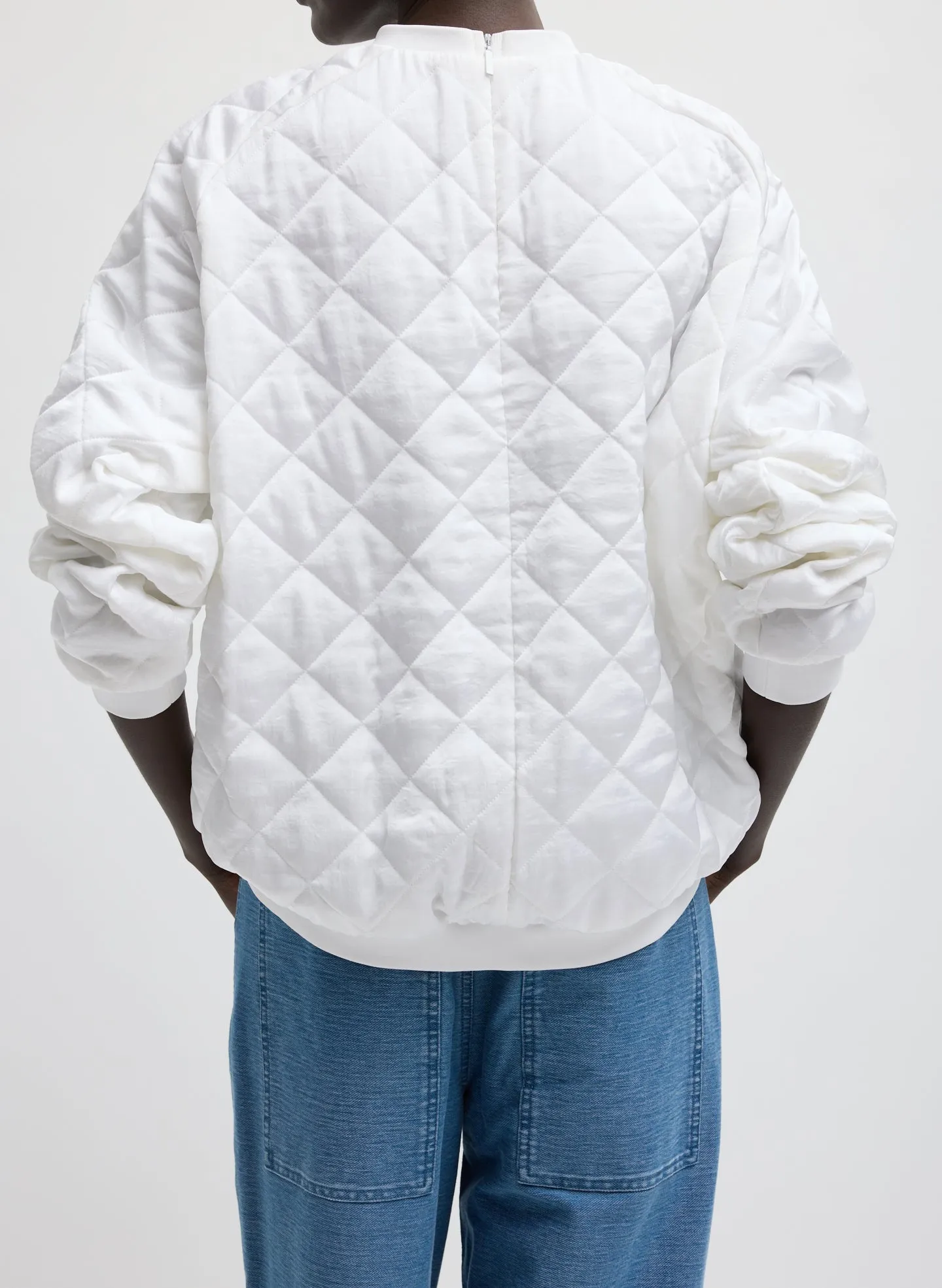 Cozy Quilting Sweatshirt sold by Tibi product image thumbnail 5