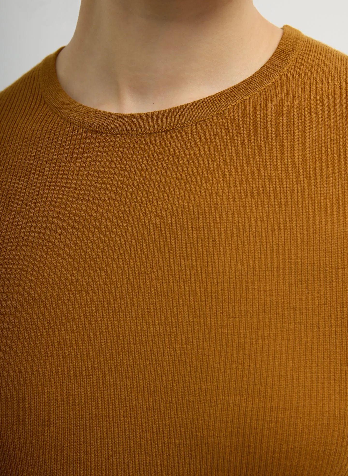 Featherweight Ribbed Sweater Crewneck Pullover sold by Tibi product image thumbnail 5