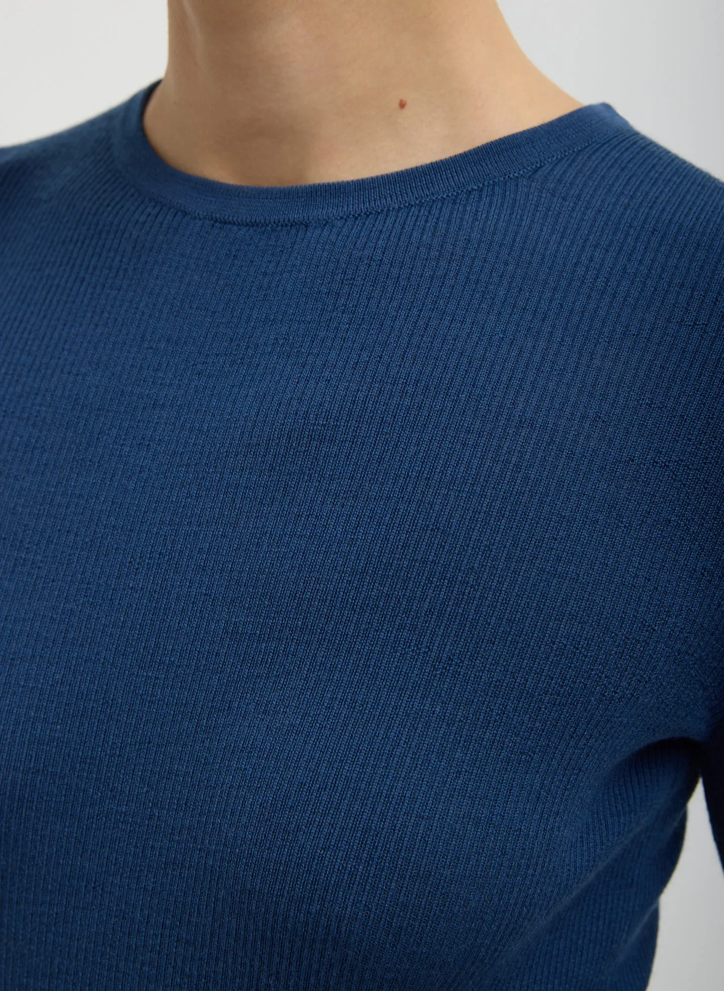 Featherweight Ribbed Sweater Crewneck Pullover sold by Tibi product image thumbnail 5