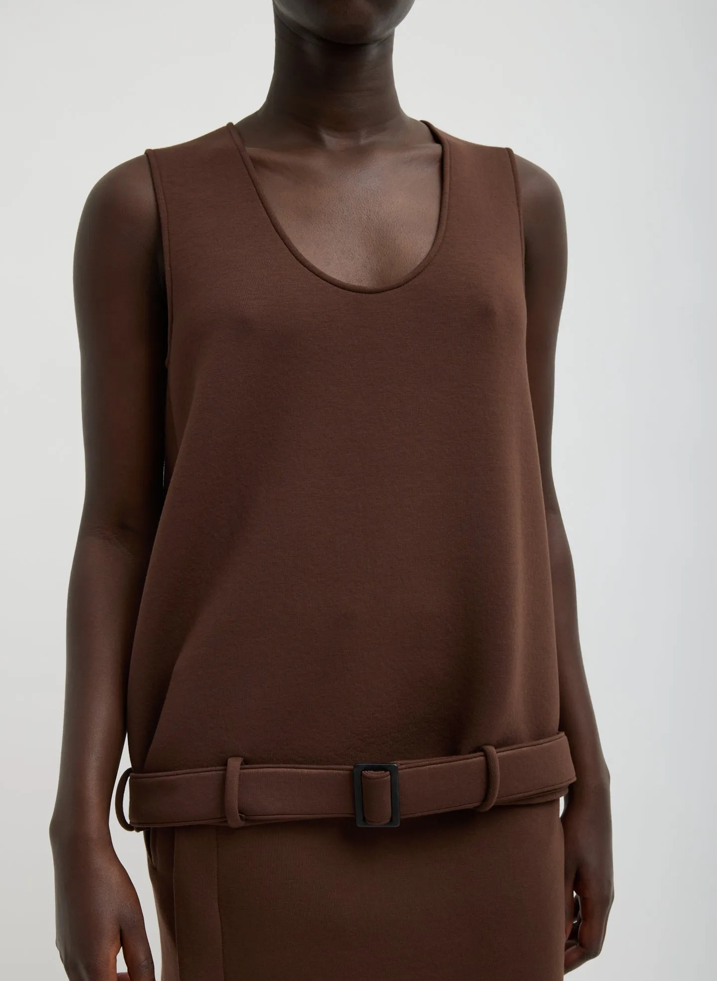Bonded Viscose Tank Top sold by Tibi