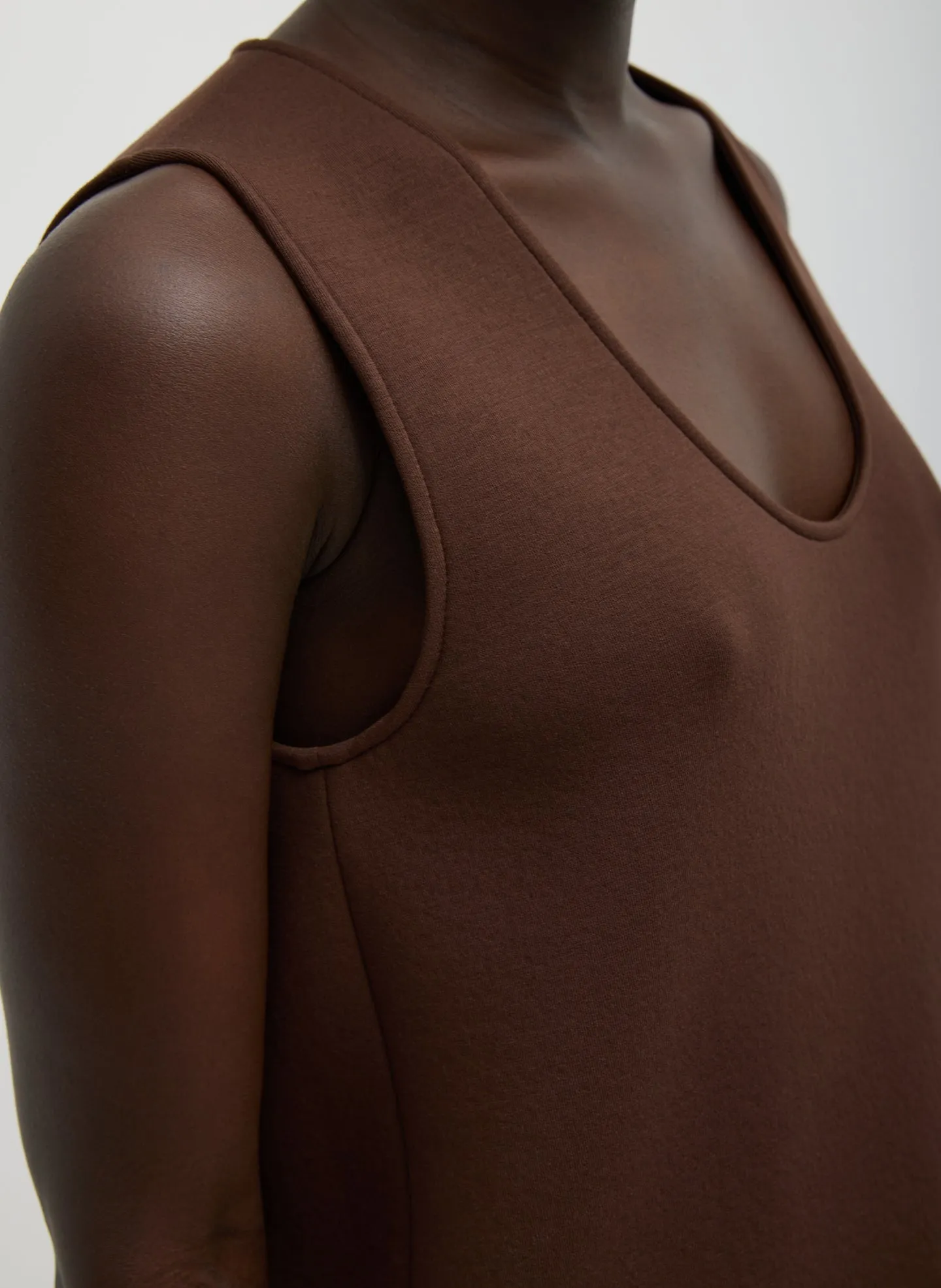 Bonded Viscose Tank Top sold by Tibi product image thumbnail 4