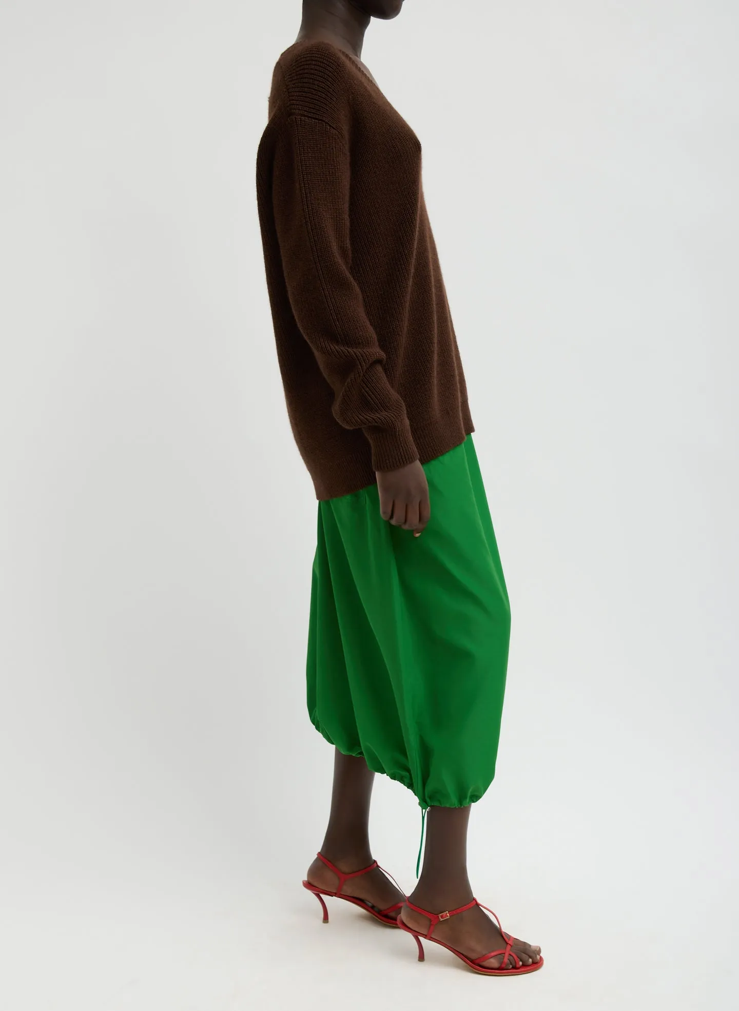 Italian Sporty Nylon Midi Anorak Skirt sold by Tibi product image thumbnail 2