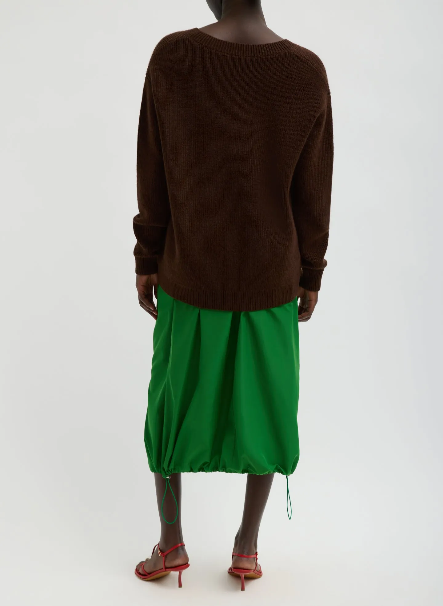 Italian Sporty Nylon Midi Anorak Skirt sold by Tibi product image thumbnail 3
